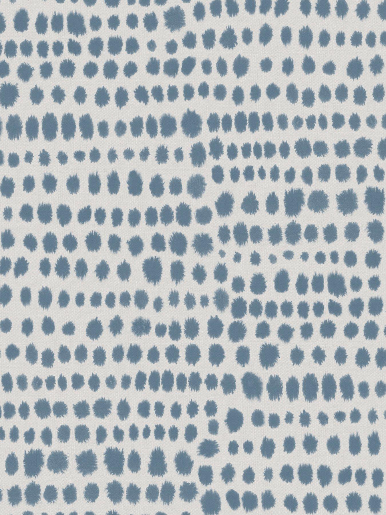 Image 2 of 4 of The Very Collection Tribal Dot Blue Wallpaper