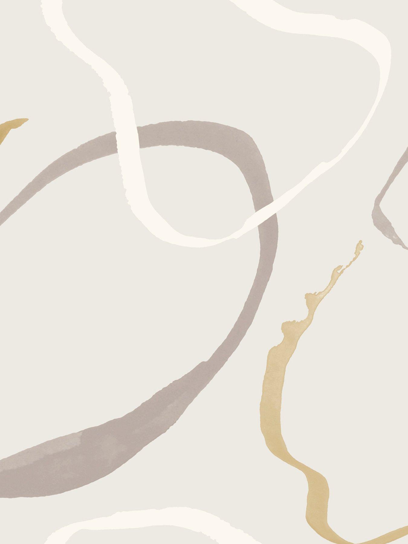 Image 2 of 4 of The Very Collection Abstract Lines Neutral Wallpaper