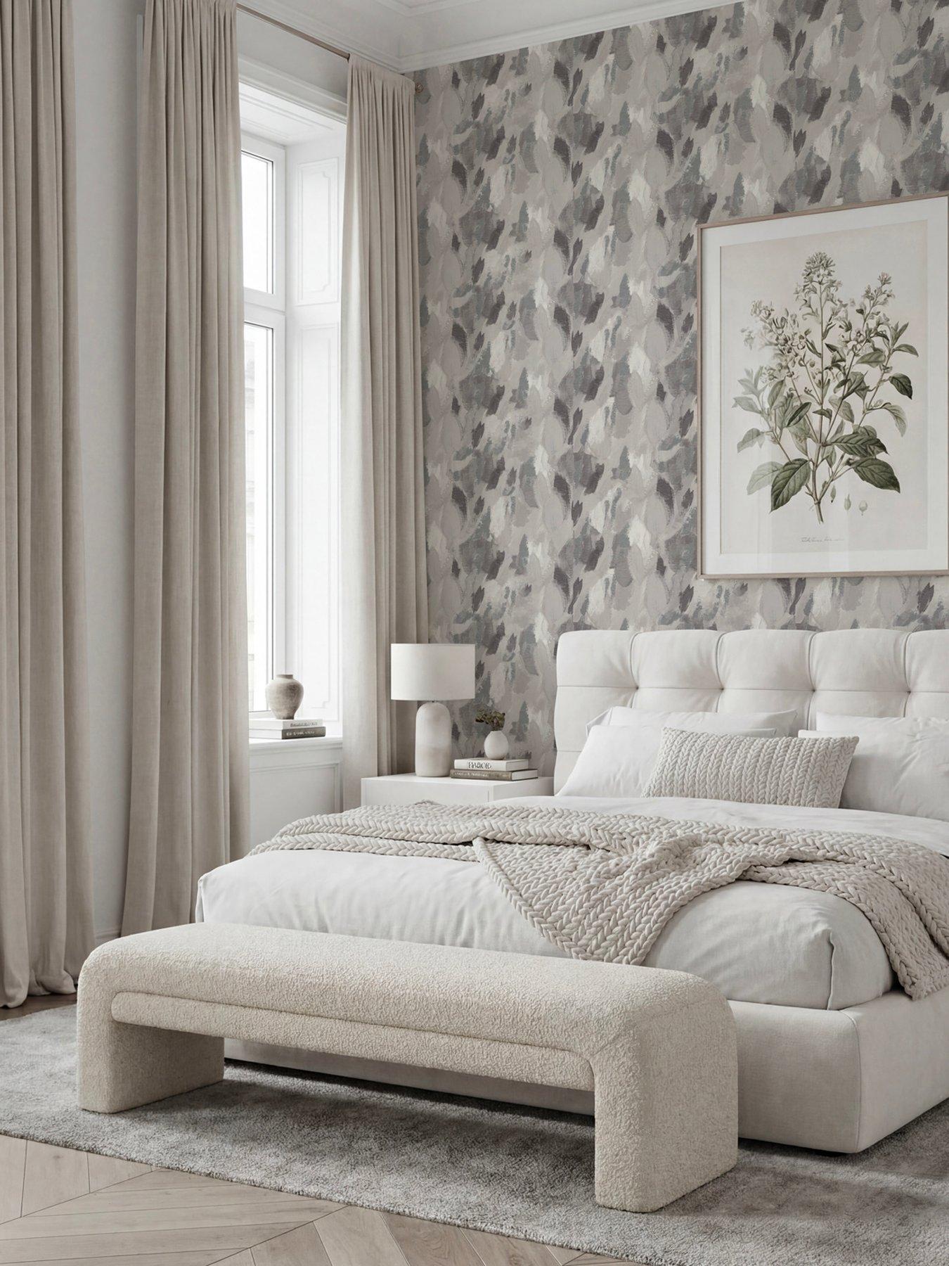 The Very Collection The Very Collection Painted Abstract Grey Wallpaper