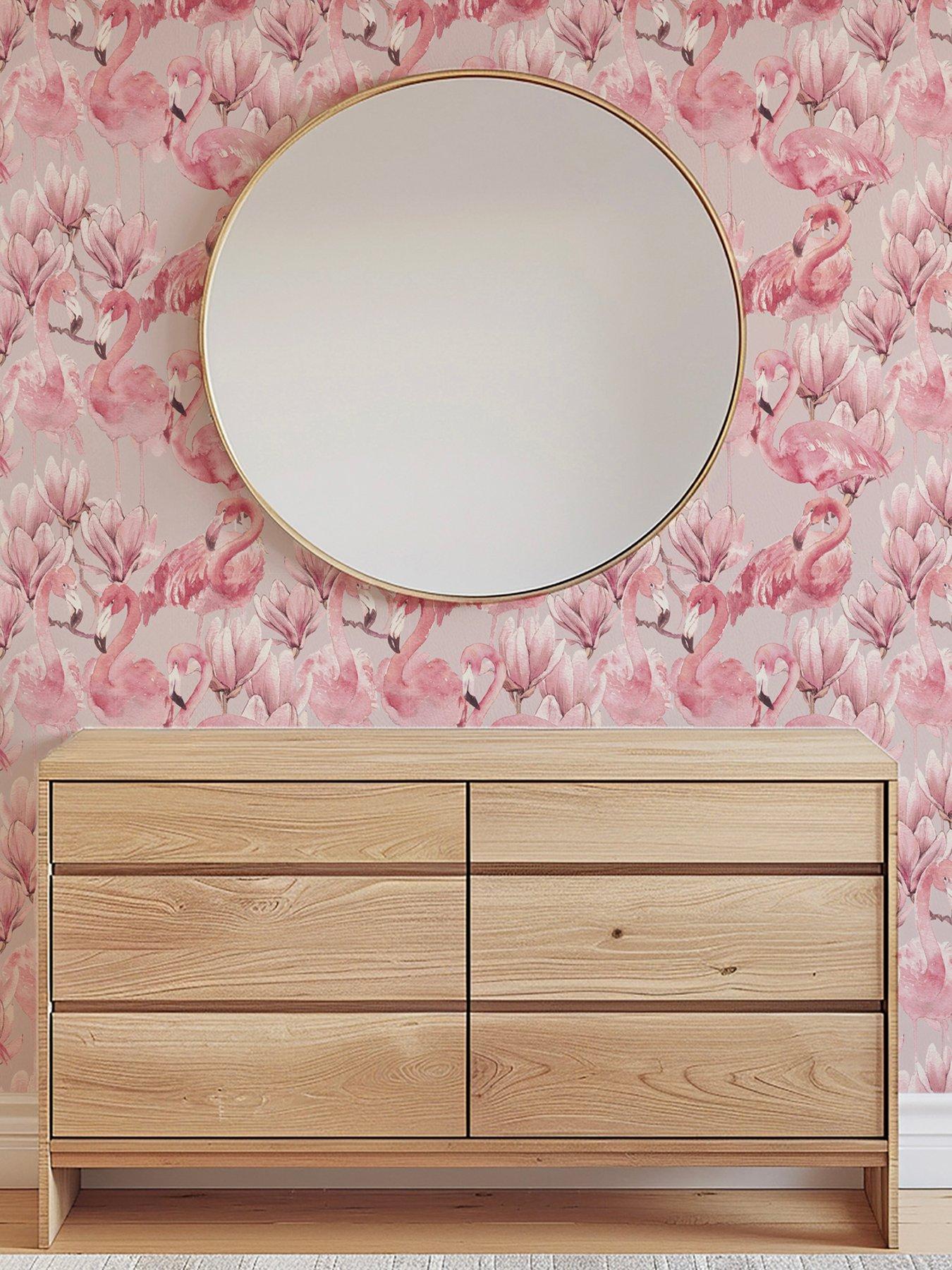 The Very Collection The Very Collection Watercolour Flamingo Pink Wallpaper