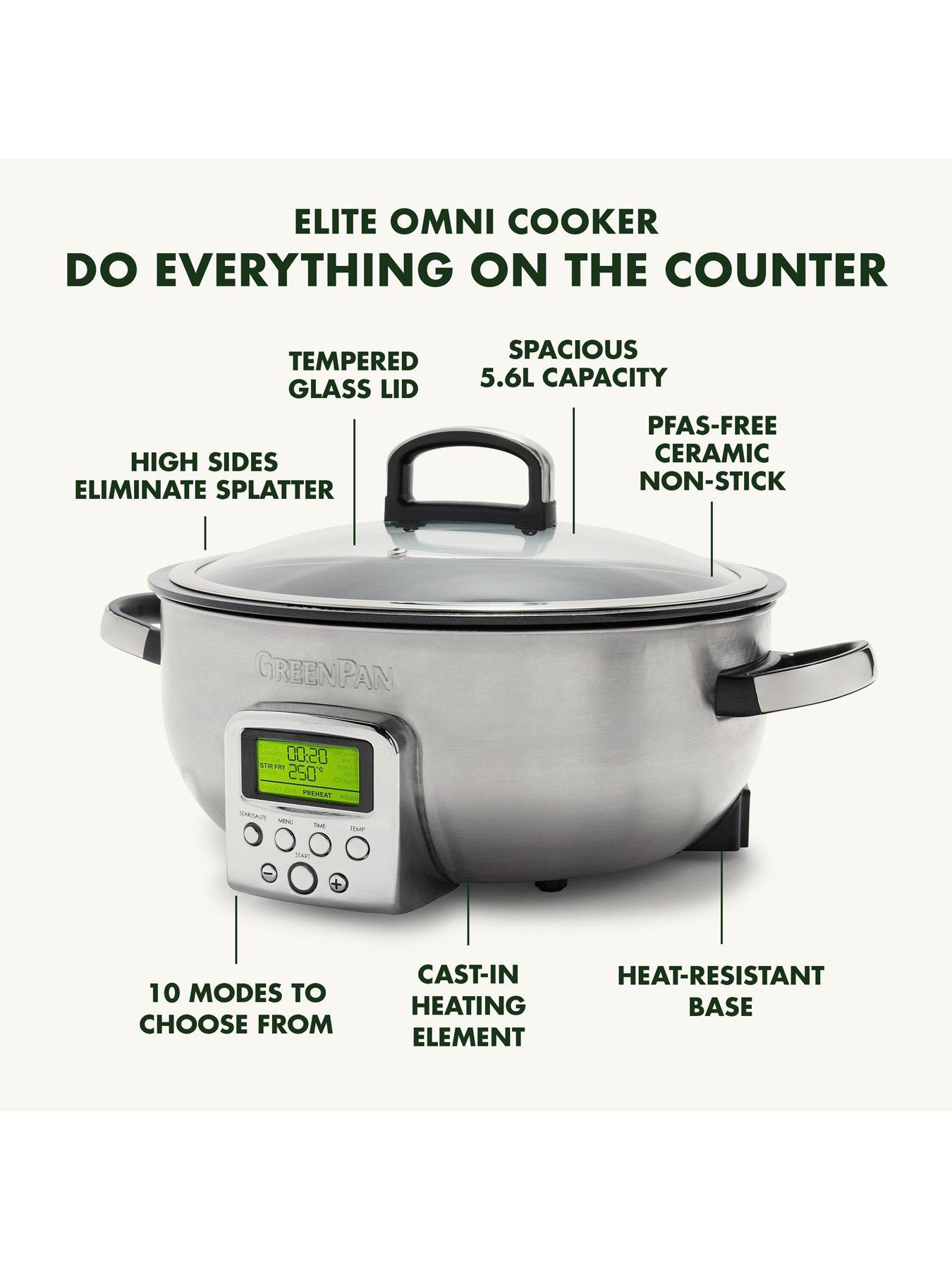 Image 3 of 7 of GreenPan GreenPan Elite Omnicooker 5.6L Stainless steel