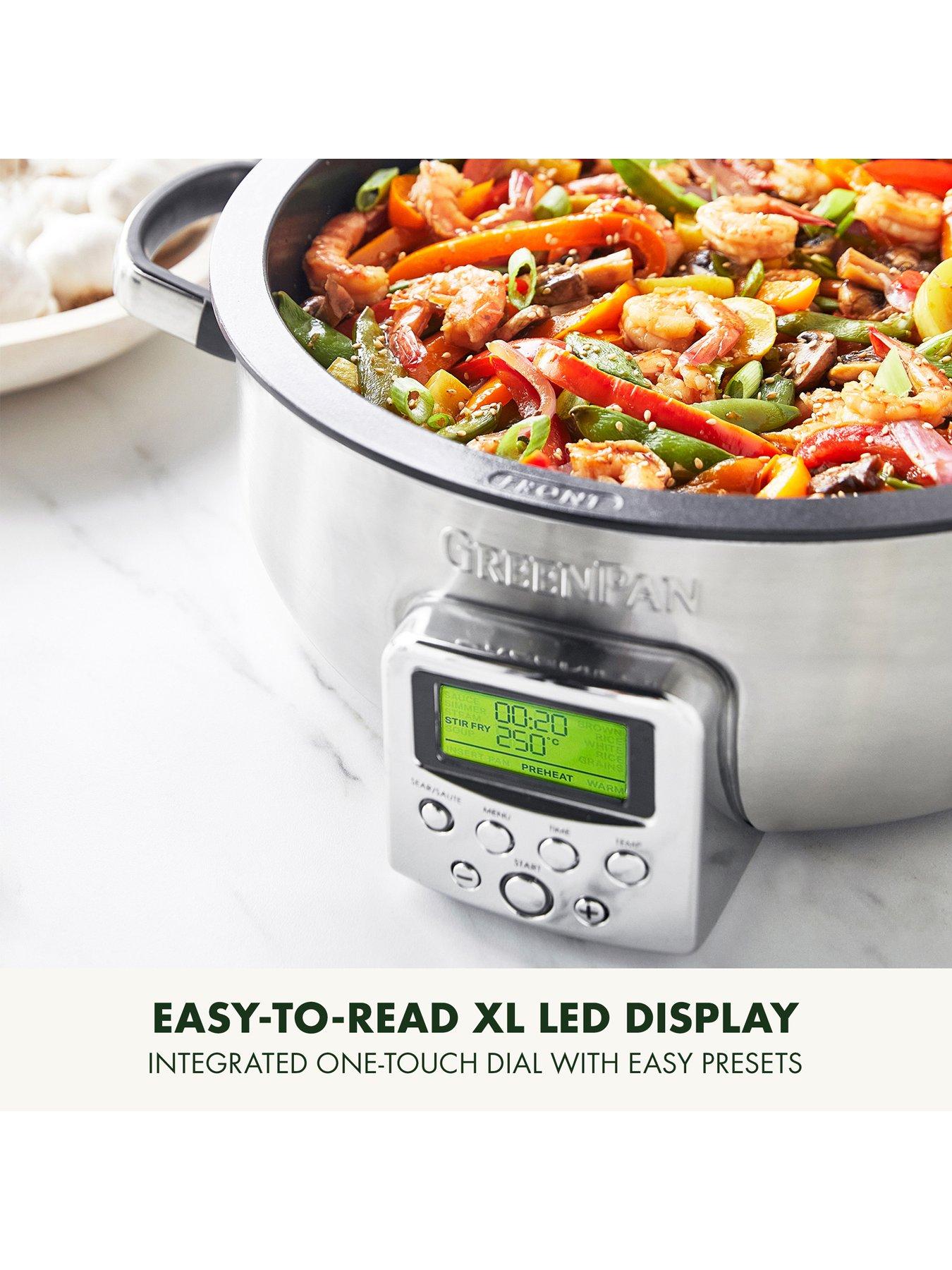 Image 4 of 7 of GreenPan GreenPan Elite Omnicooker 5.6L Stainless steel