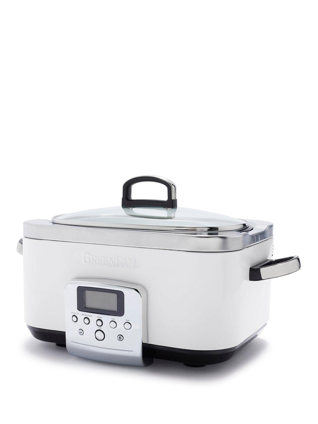 Image 1 of 6 of GreenPan Elite Slowcooker 6L Cream