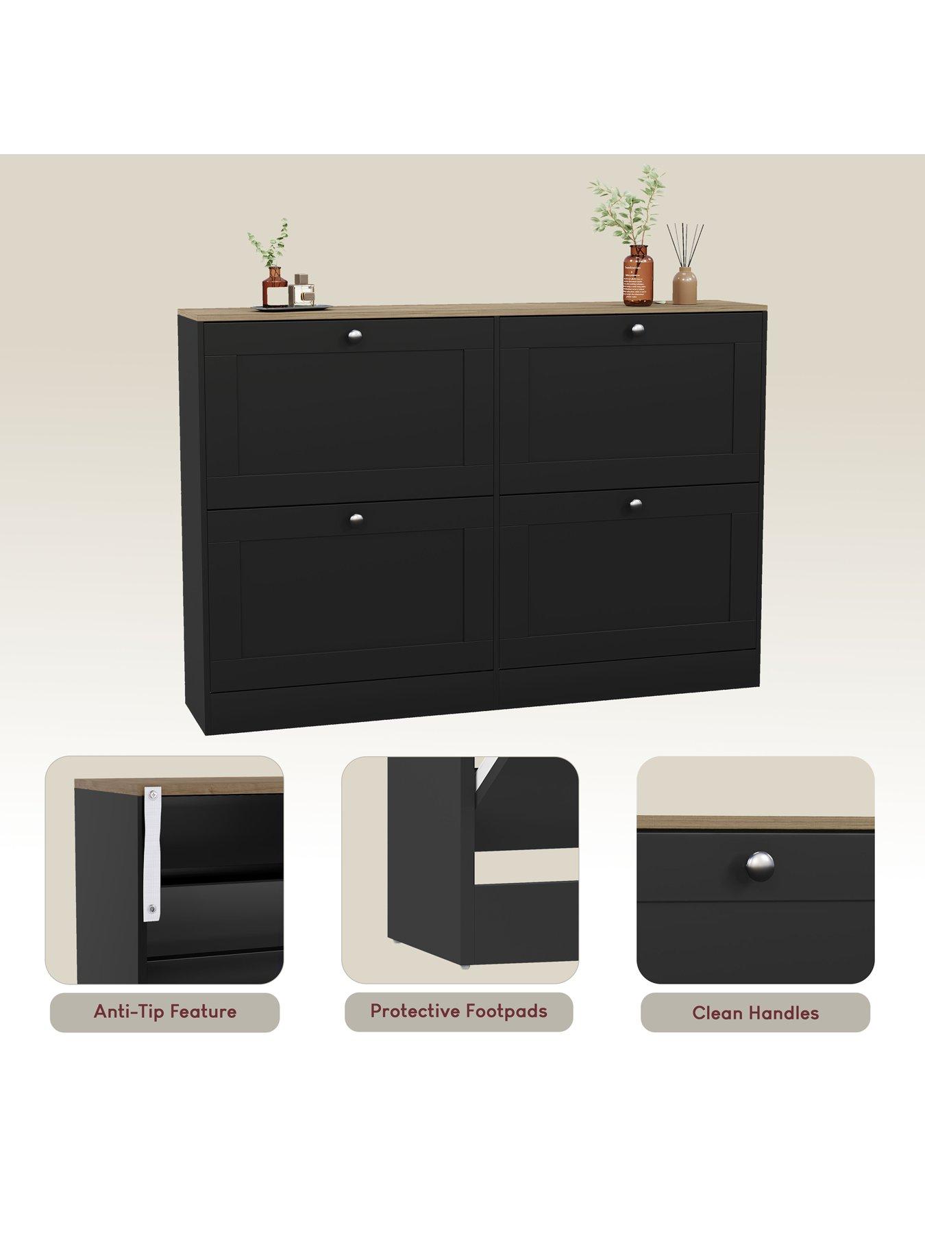 Image 4 of 7 of Vida Designs Altino 4 Drawer Shoe Cabinet