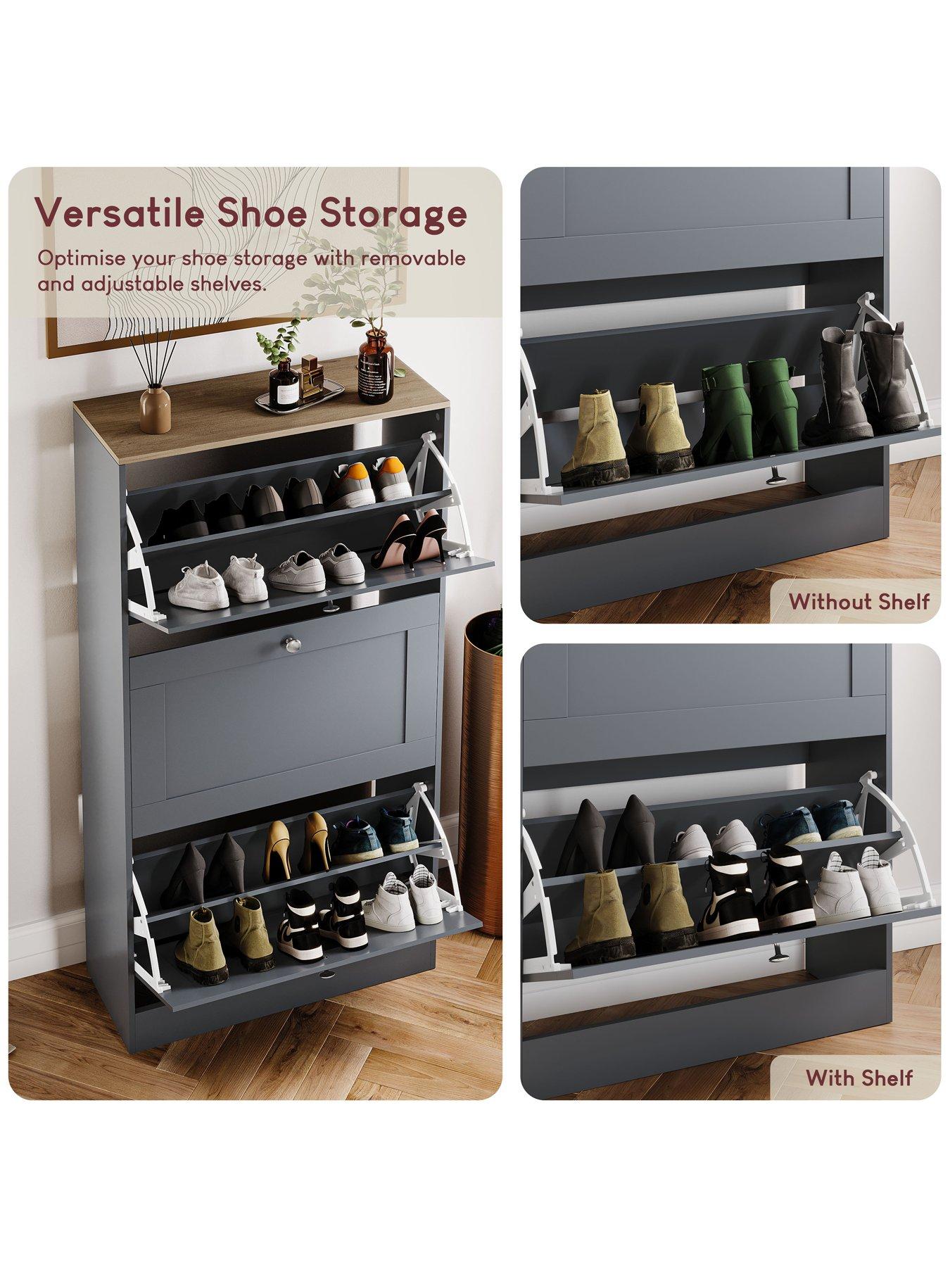 Image 3 of 7 of Vida Designs Altino 3 Drawer Shoe Cabinet