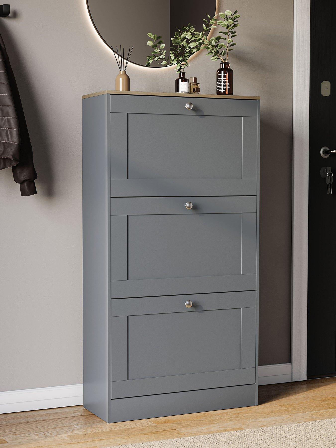 Image 6 of 7 of Vida Designs Altino 3 Drawer Shoe Cabinet