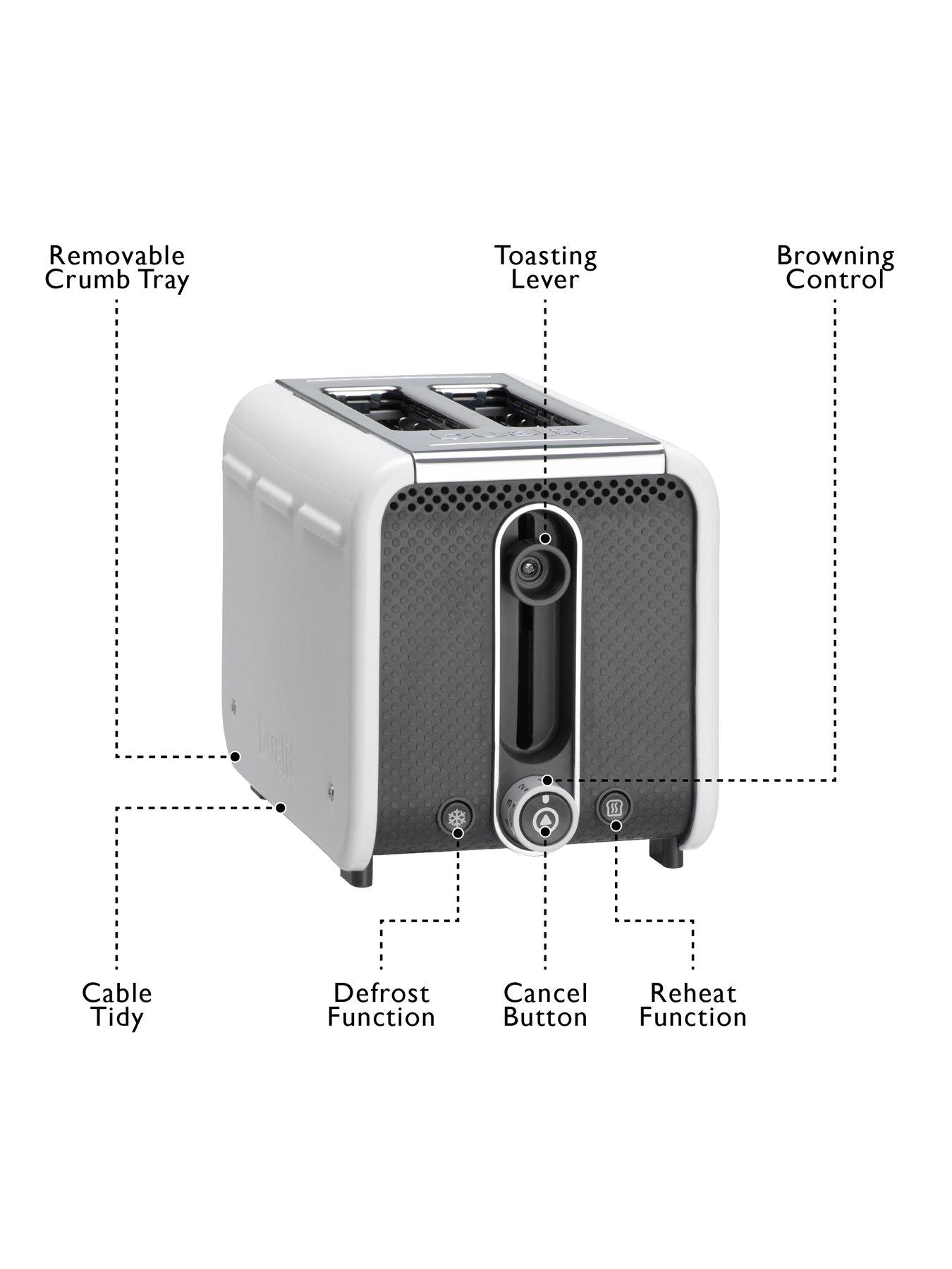 Image 7 of 7 of Dualit Studio by Dualit 2 Slot Toaster White