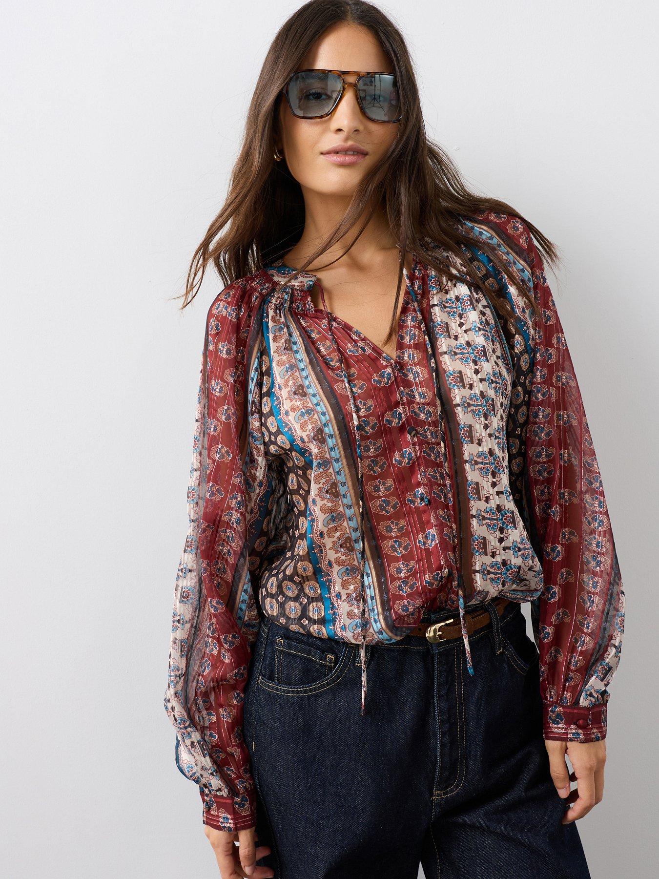 The Very Collection Printed Georgette Blouse