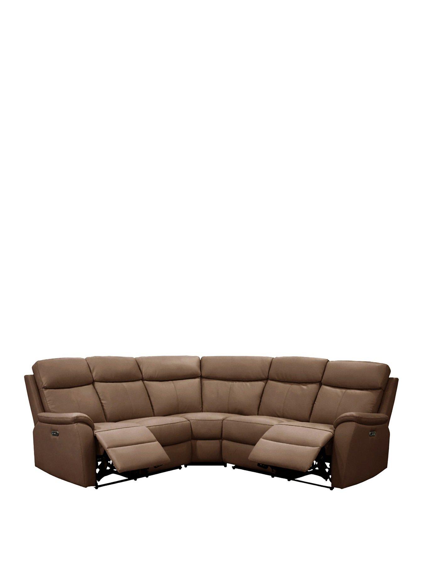 Image 2 of 6 of Aspire Kingsmere Leather Corner Recliner Sofa