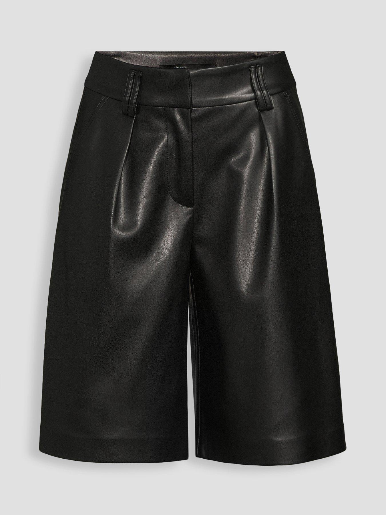 Image 7 of 7 of The Very Collection Pu Tailored Jorts