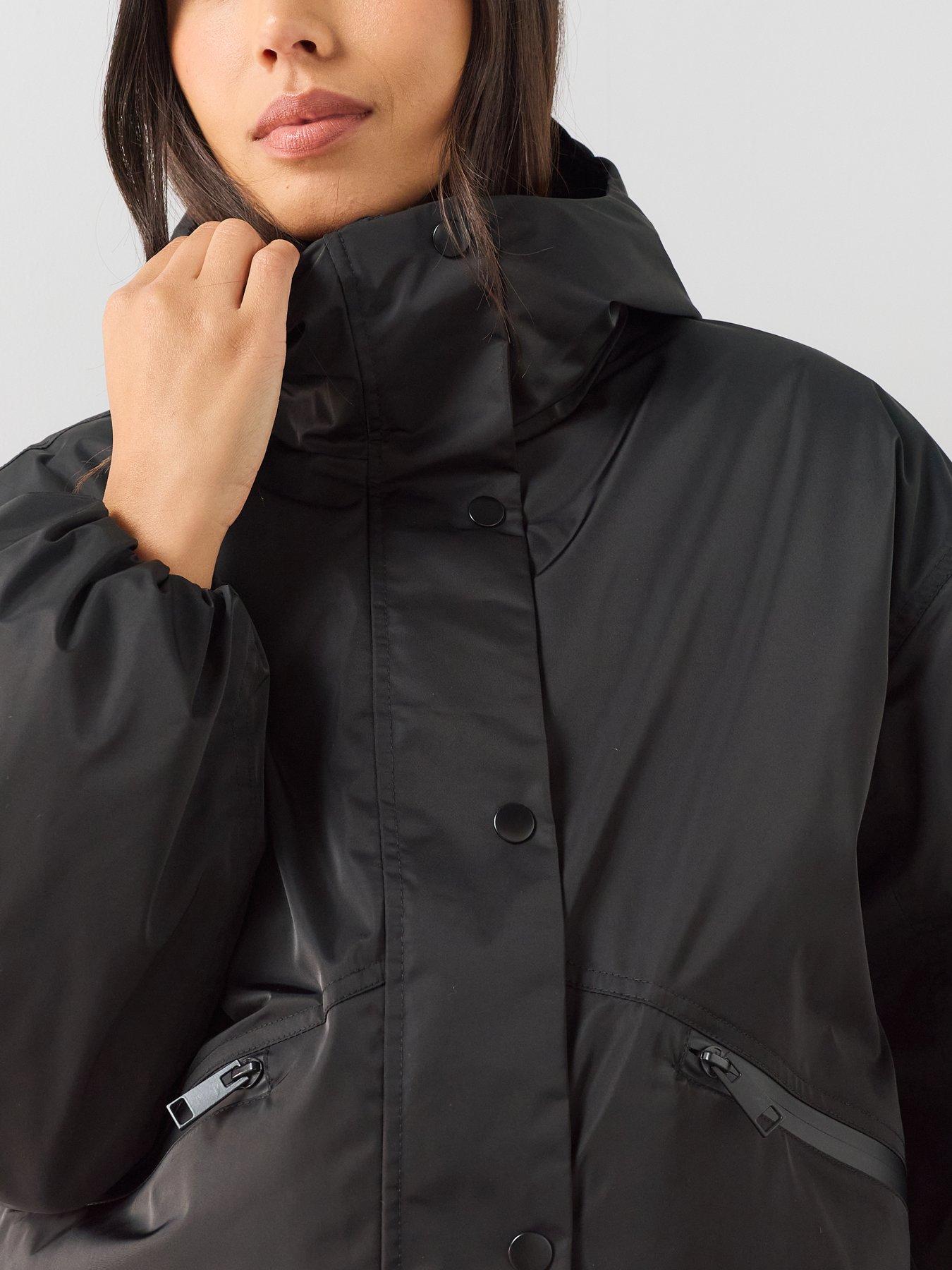 Image 5 of 7 of The Very Collection Leopard Print Padded Coat With Detachable Scarf Hood
