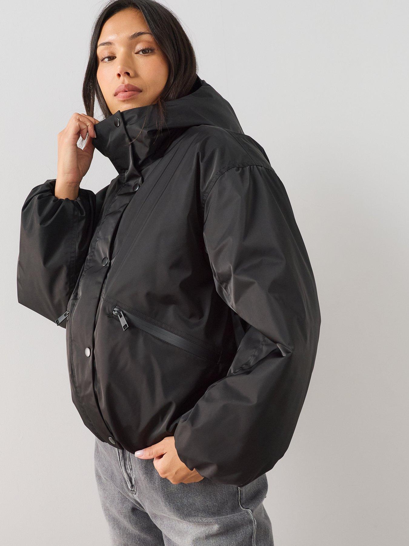 Image 6 of 7 of The Very Collection Leopard Print Padded Coat With Detachable Scarf Hood