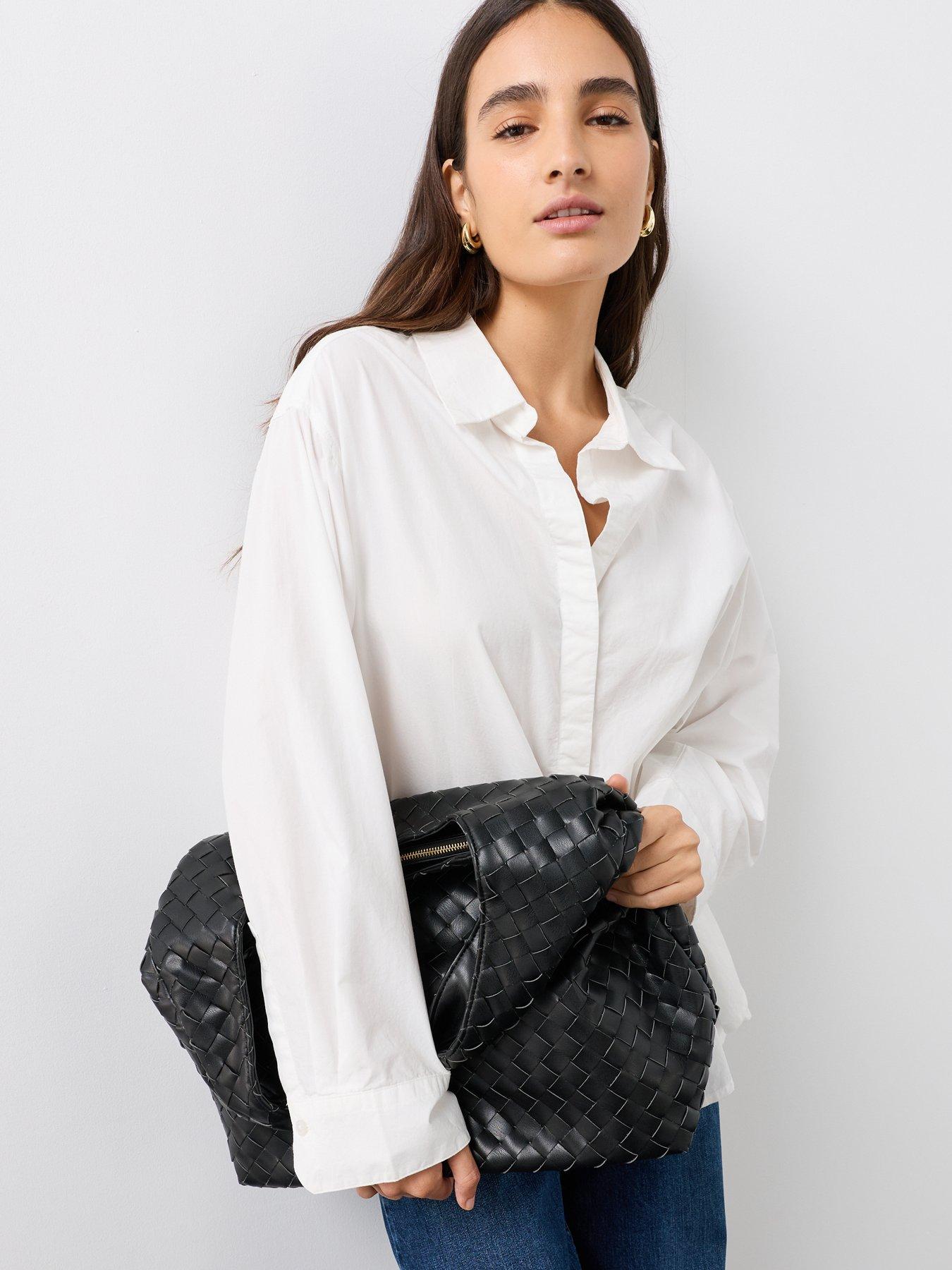 Image 5 of 7 of The Very Collection Oversized Cotton Poplin Gold Detail Shirt