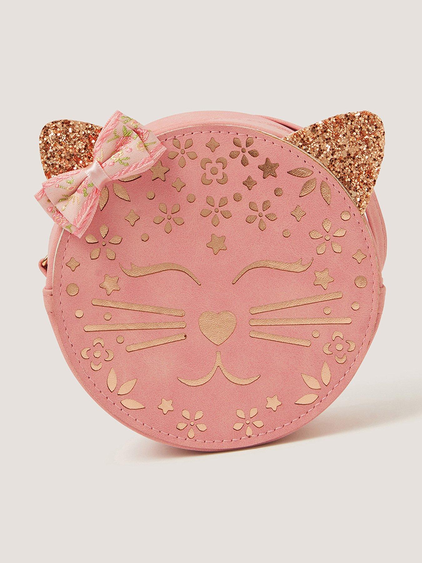 Image 1 of 3 of Monsoon Girls Charming Cat Bag - Pink