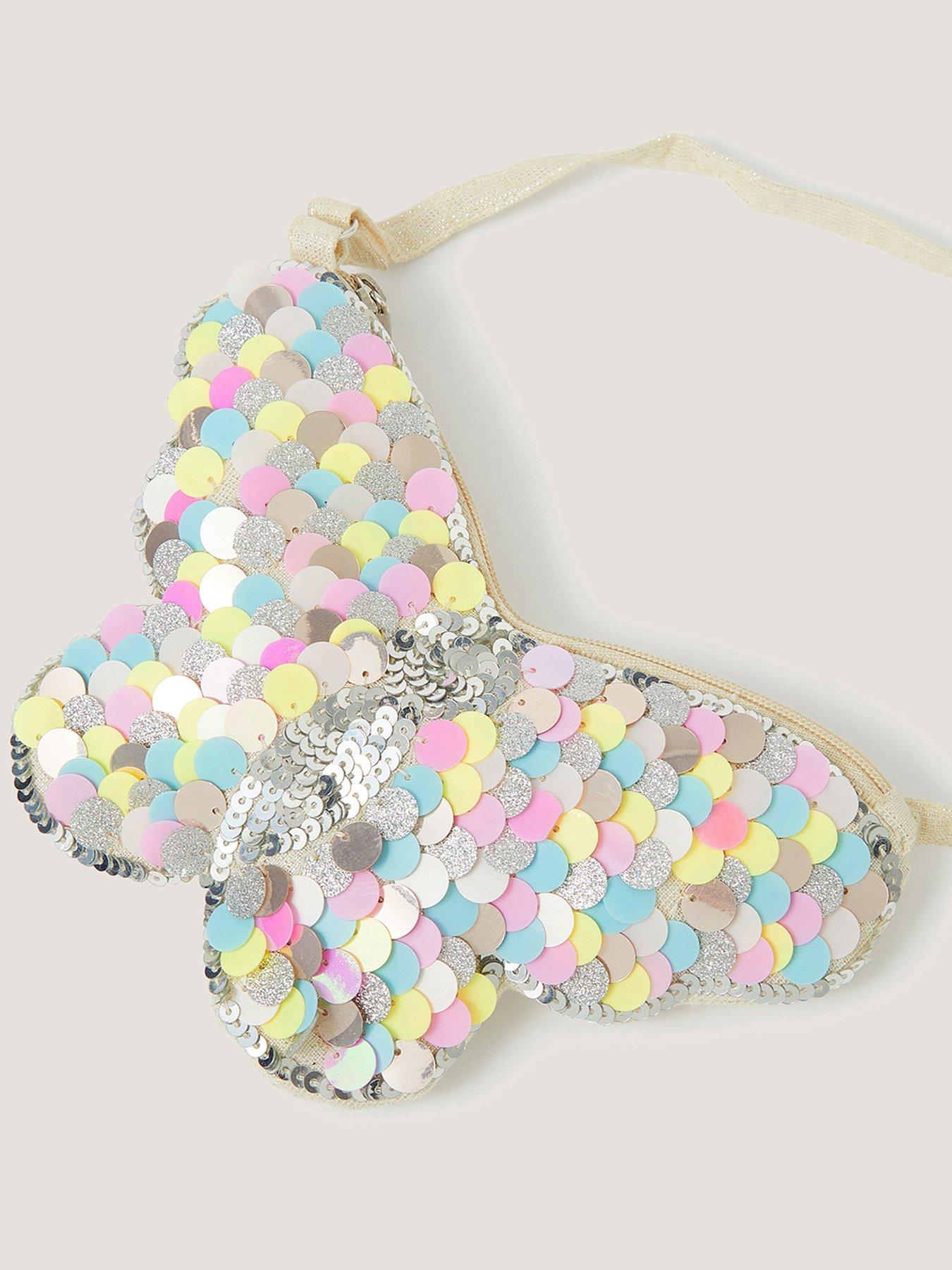 Image 2 of 4 of Monsoon Girls Sequin Butterfly Purse - Multi