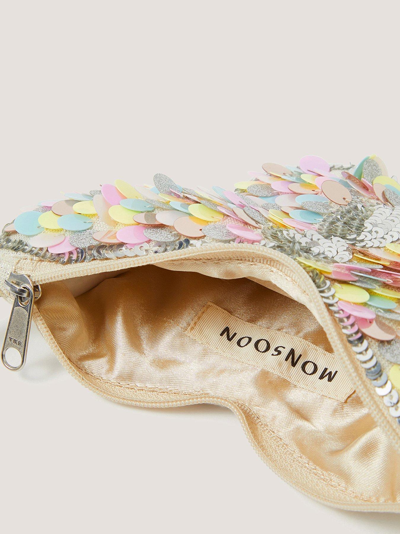 Image 4 of 4 of Monsoon Girls Sequin Butterfly Purse - Multi