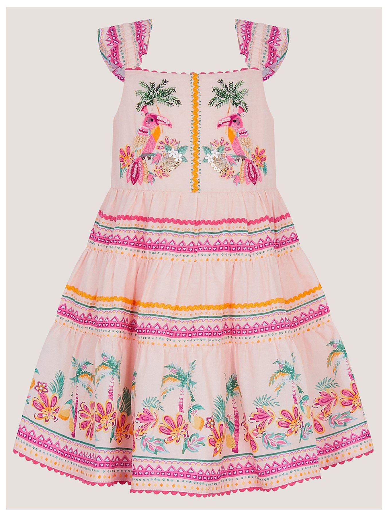 monsoon-baby-girls-tina-trpical-toucan-dress-pink