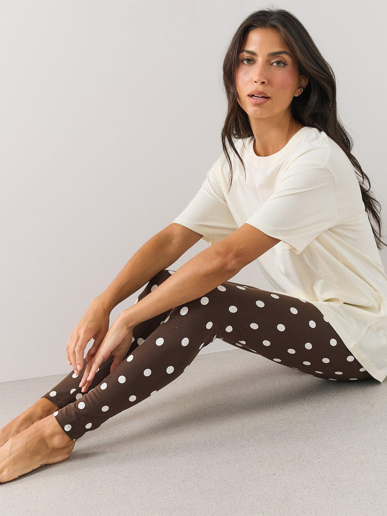 Image 6 of 6 of The Very Collection Womens Longline Stretch Pyjama Set - Brown