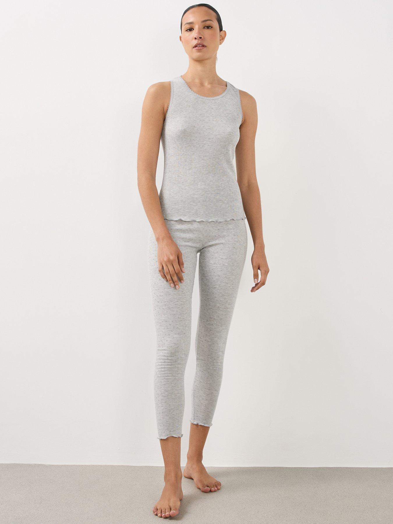 Image 4 of 5 of The Very Collection Womens 2 Pack Pointelle Thermal Vest - Black
