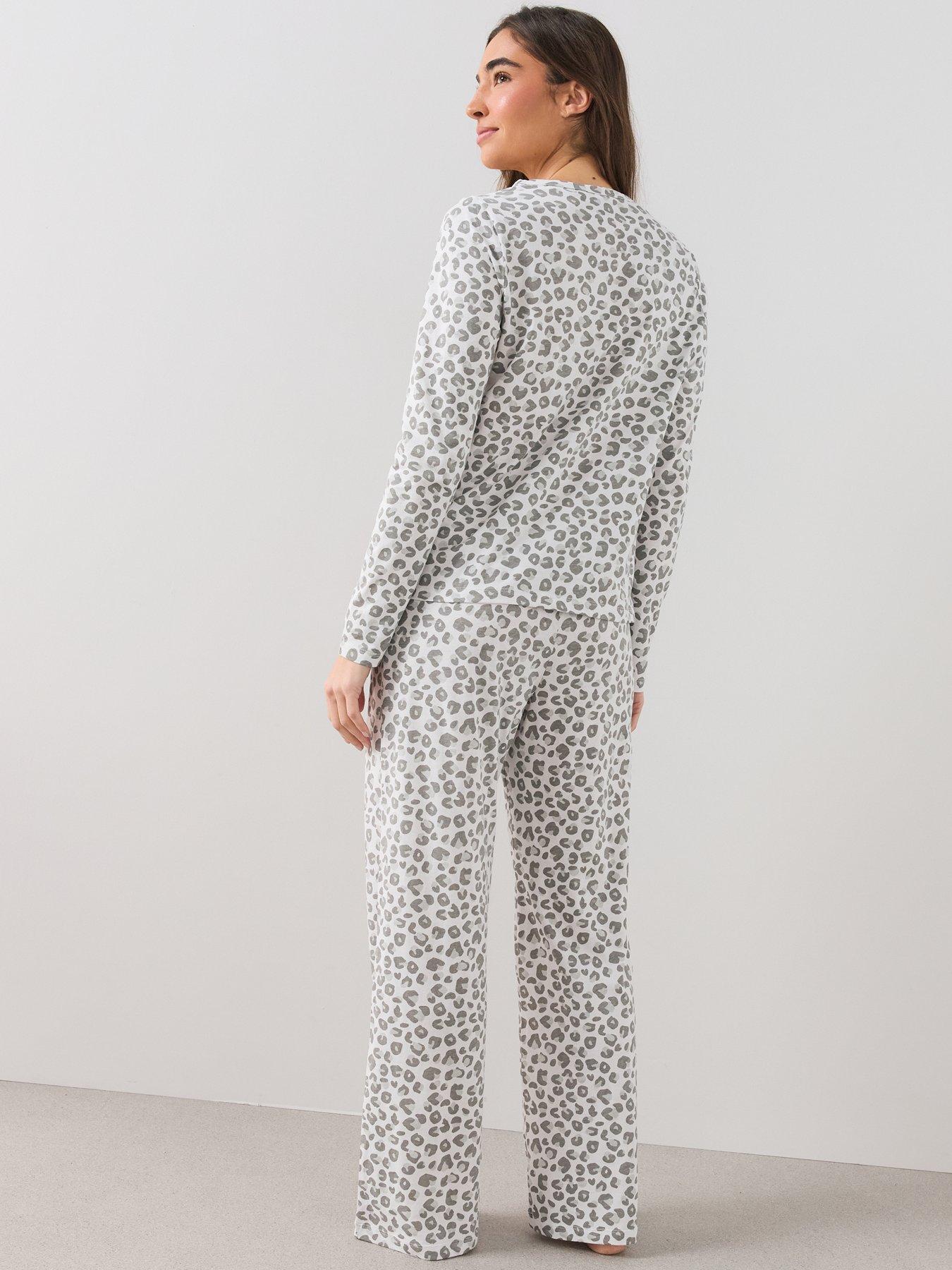 Image 3 of 7 of The Very Collection 2 Pack Cotton Rich Pyjama Set - Navy/animal