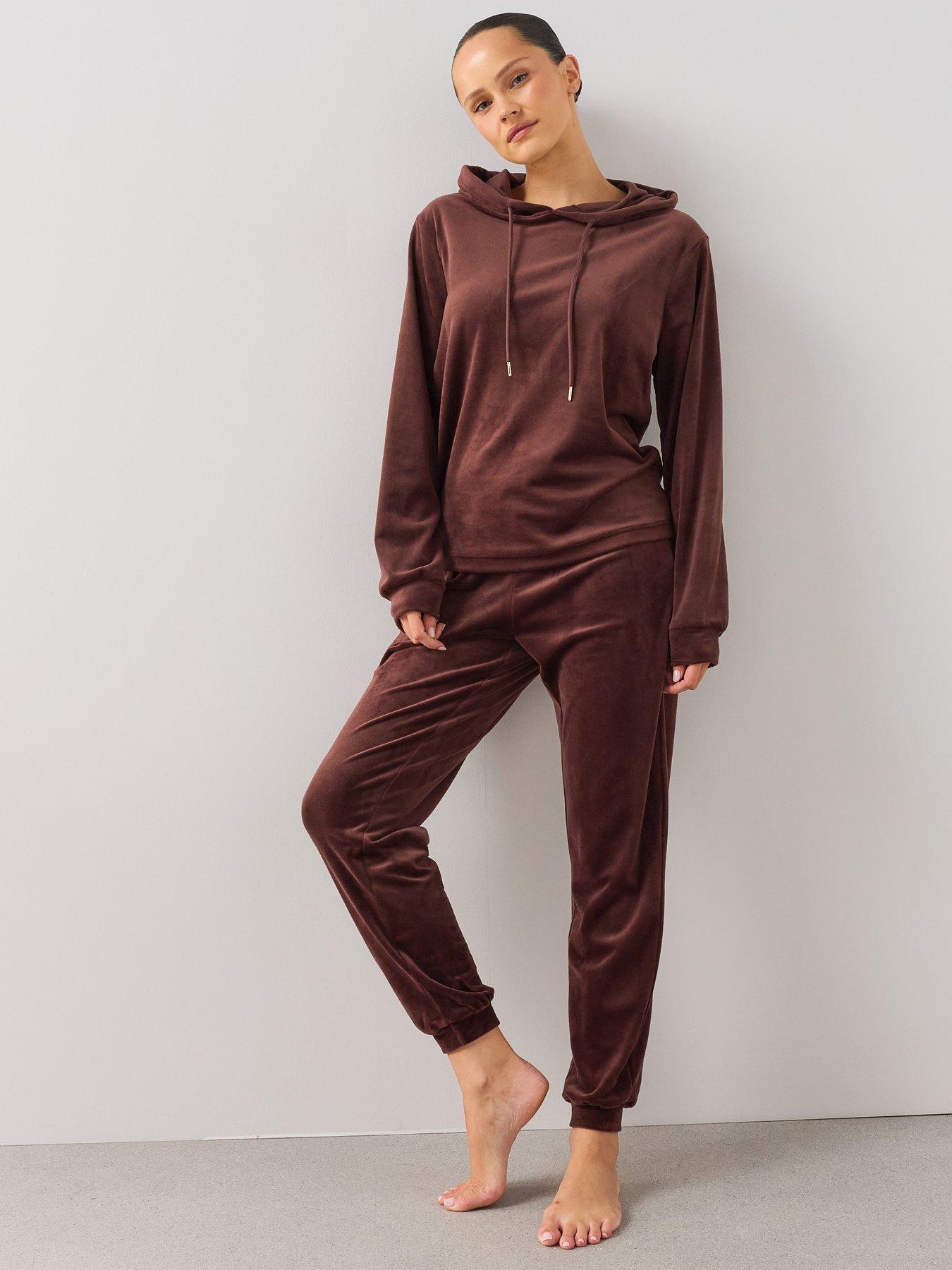 The Very Collection Velour Hoody And Jogger Lougewear Set