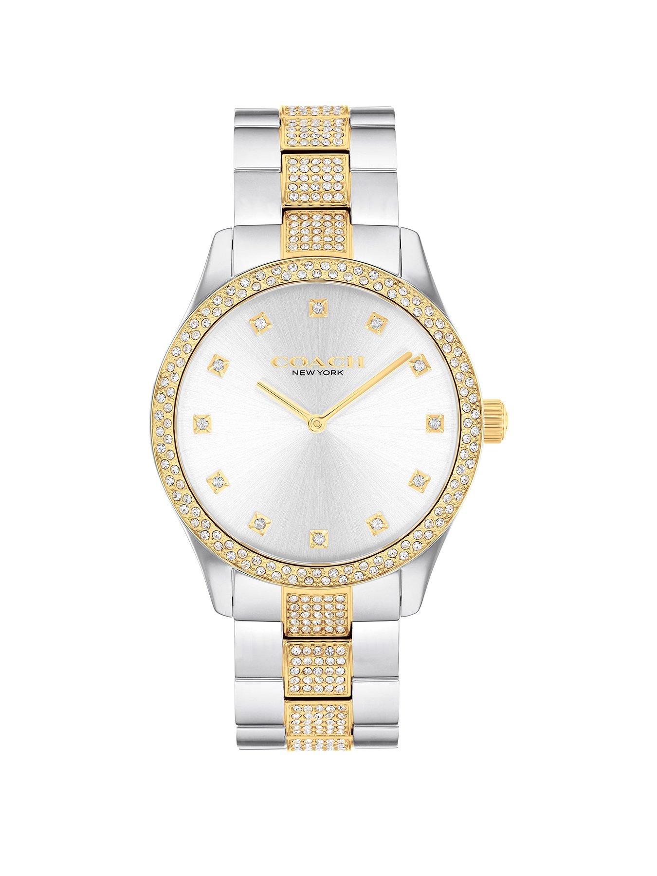 Image 1 of 5 of COACH Coach Ladies Brooks Two Tone Stainless &amp; Gold IP Bracelet Watch