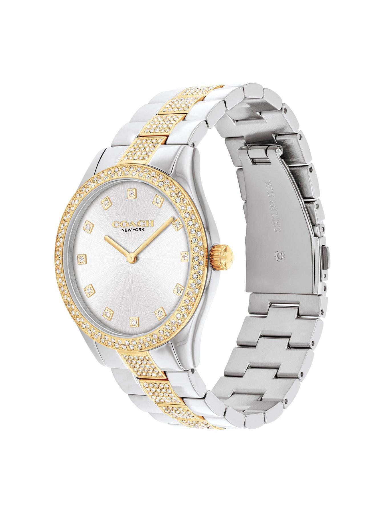Image 2 of 5 of COACH Coach Ladies Brooks Two Tone Stainless &amp; Gold IP Bracelet Watch