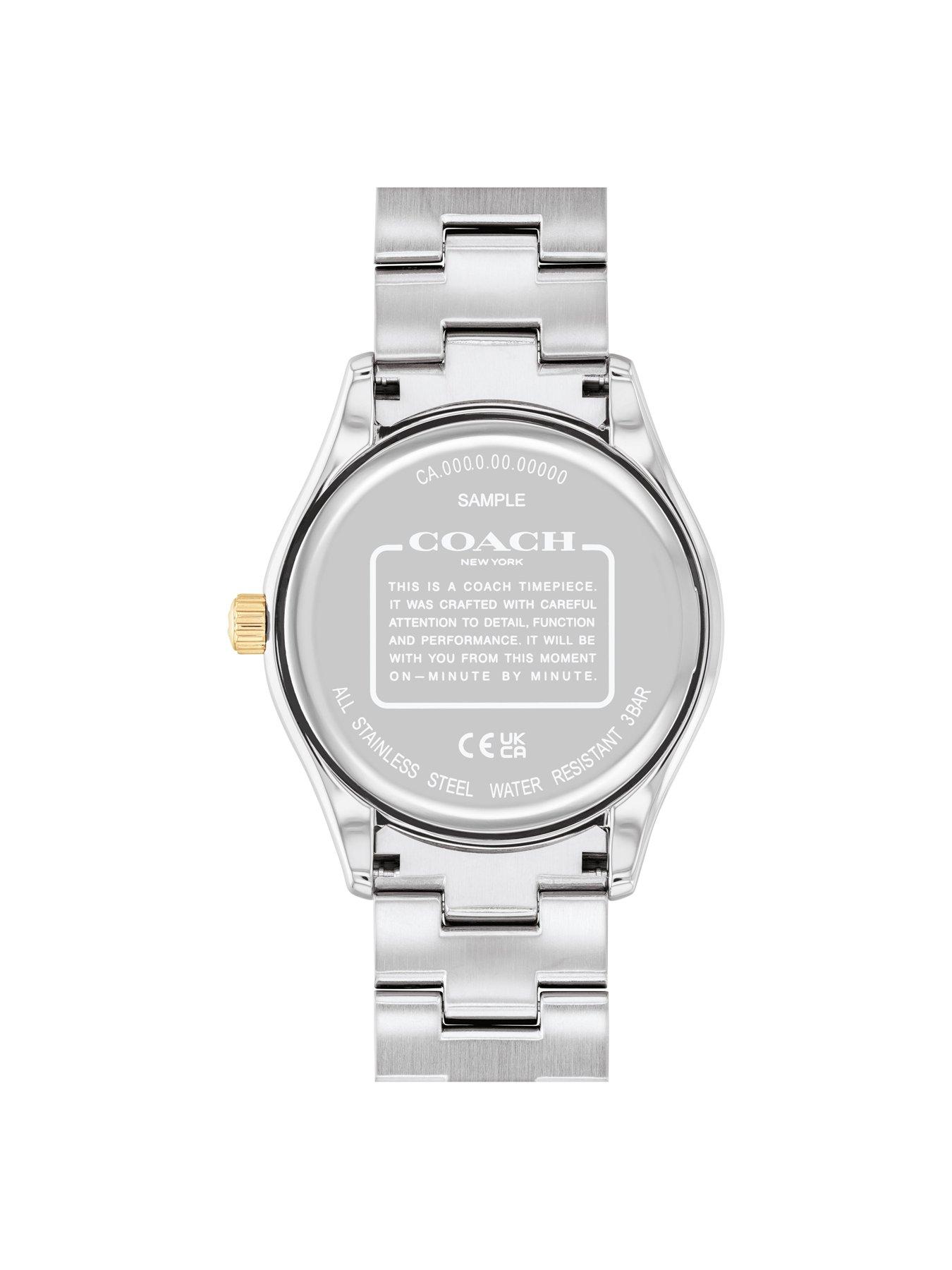 Image 3 of 5 of COACH Coach Ladies Brooks Two Tone Stainless &amp; Gold IP Bracelet Watch