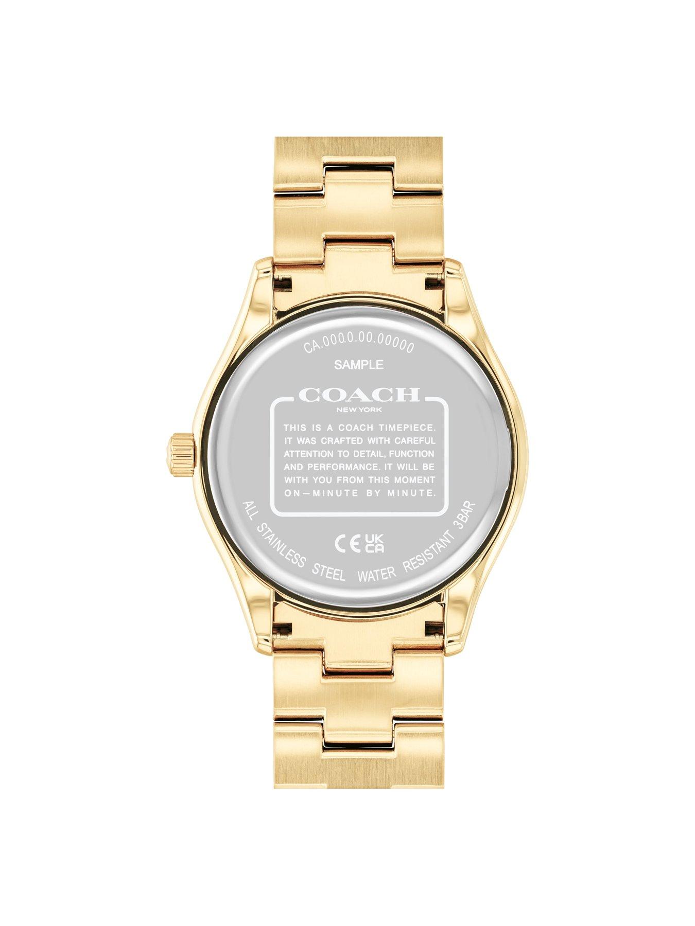Image 3 of 5 of COACH Coach Ladies Brooks Gold IP Bracelet Watch