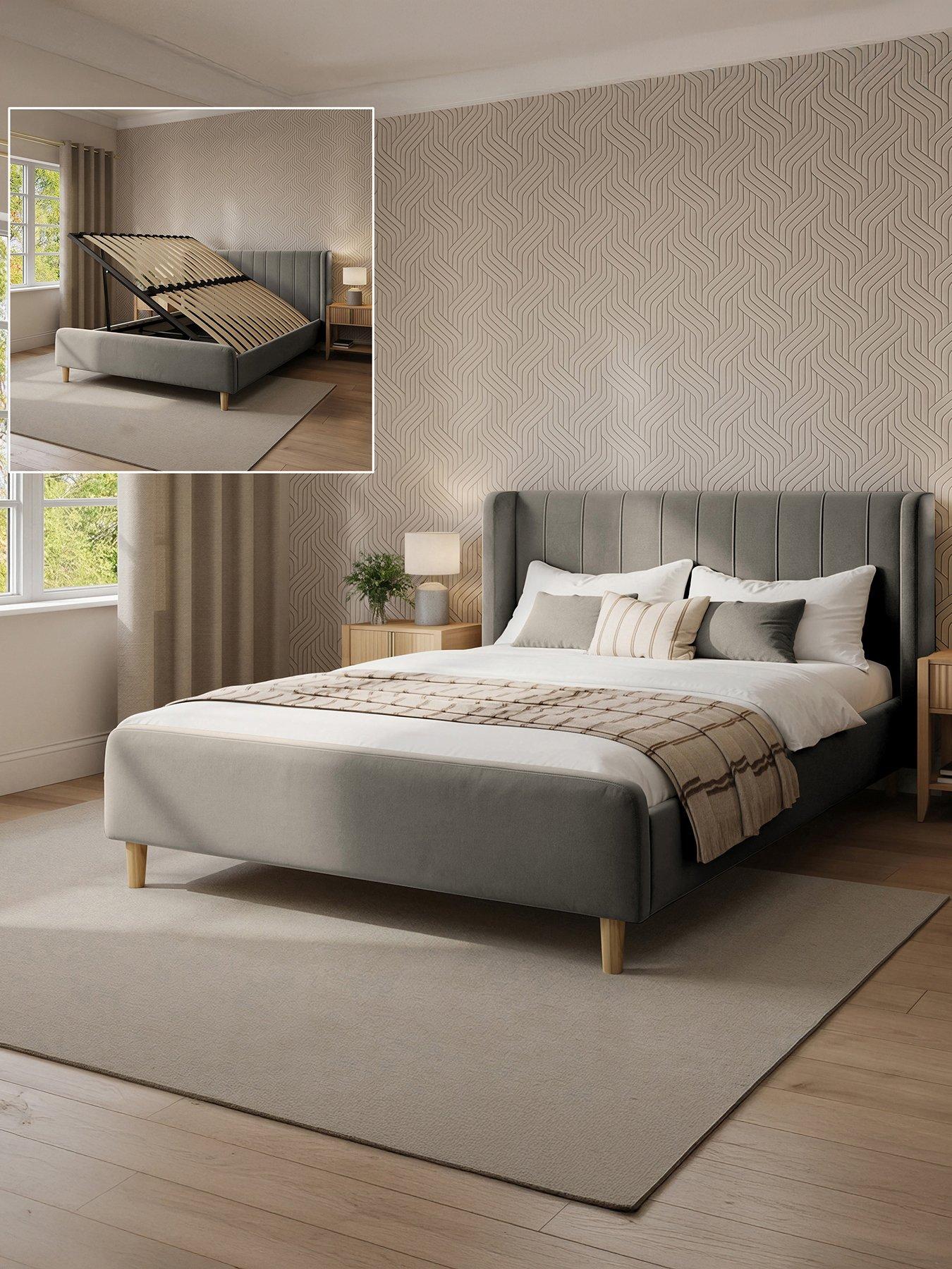XR Living Lola Shadow Ottoman Bed - Grey