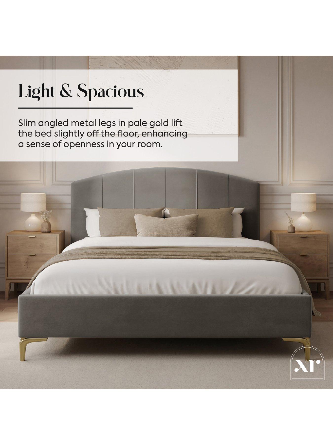 Image 4 of 7 of XR Living Avery Shadow Ottoman Bed - Grey - Double