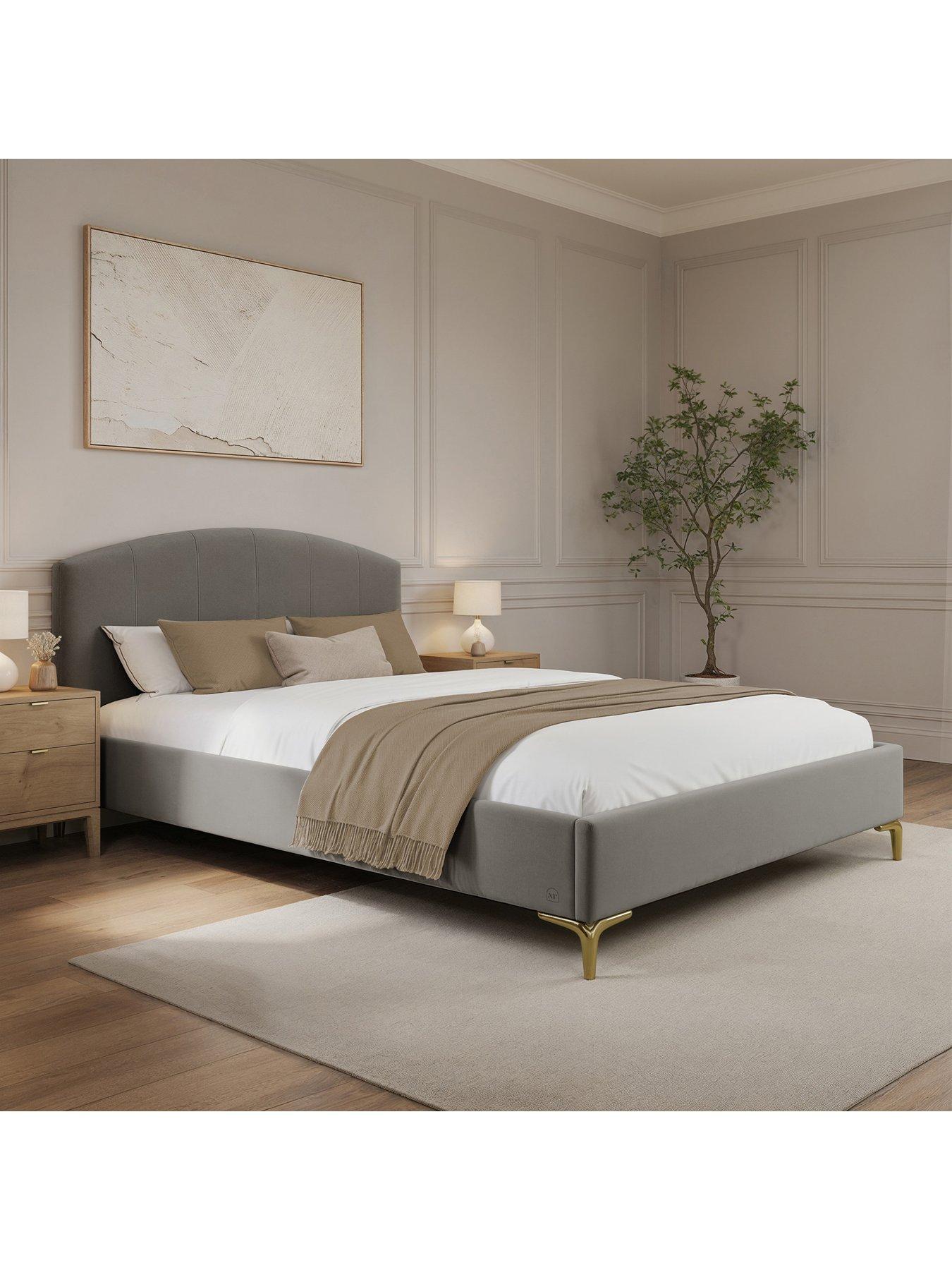Image 6 of 7 of XR Living Avery Shadow Ottoman Bed - Grey - Double