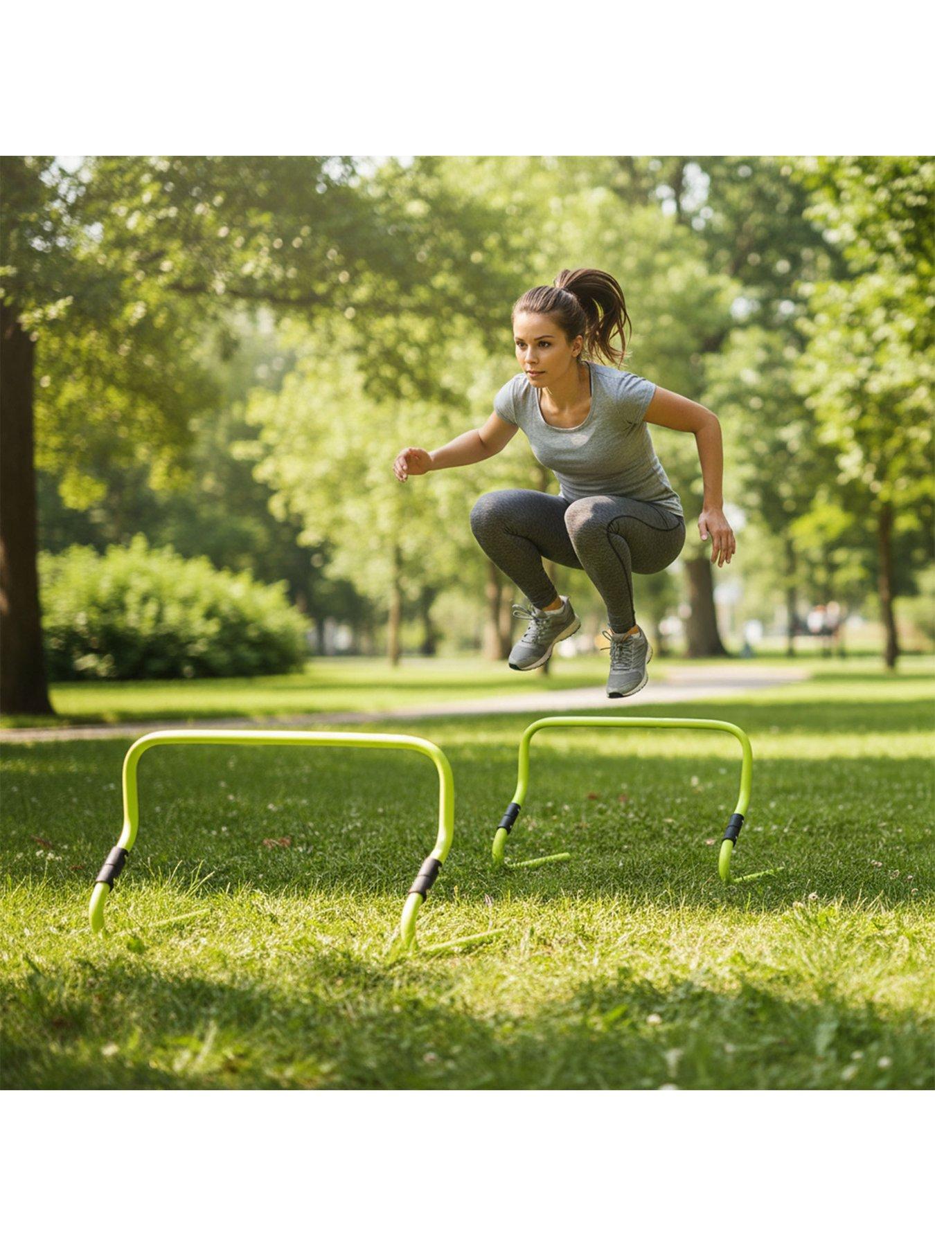 Image 6 of 7 of Hy-Pro Hy-Pro 6pk Adjustable Height Hurdles With Handle