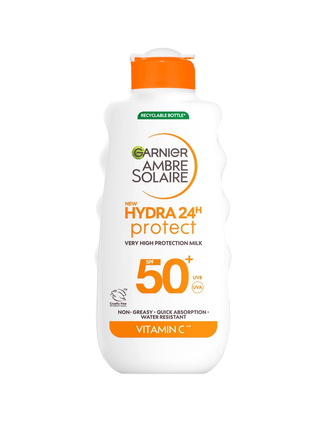 Garnier Garnier Ambre Solaire SPF 50+ Hydra 24 Hour Protect Hydrating Sun Cream Lotion 175ml