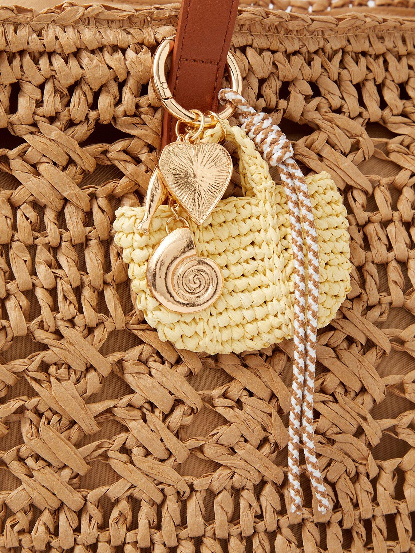 Image 3 of 3 of Accessorize Mini Summer Bag Charm - Cream
