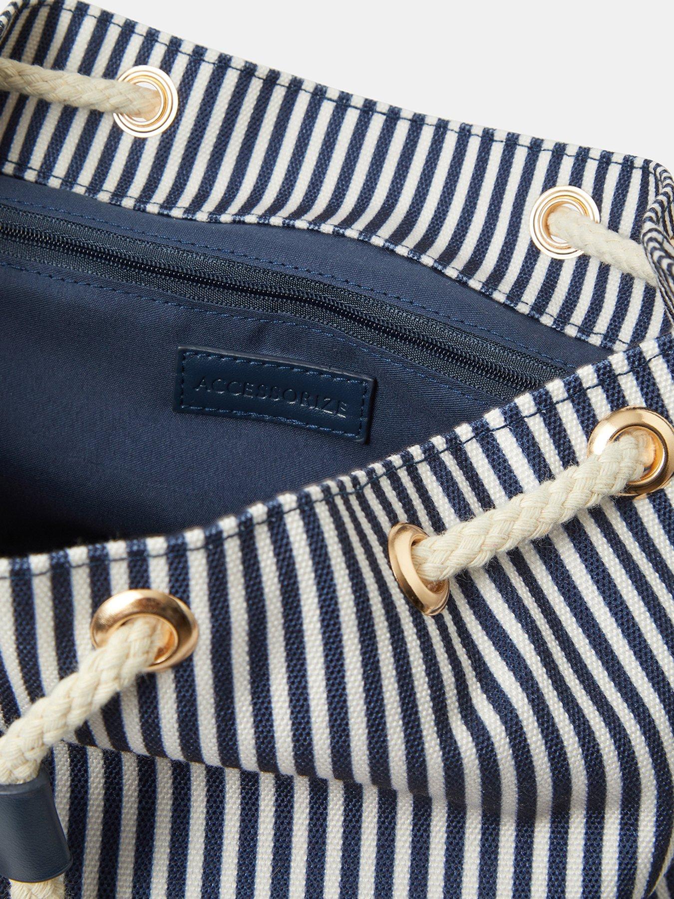 Image 5 of 5 of Accessorize Stripe Print Backpack