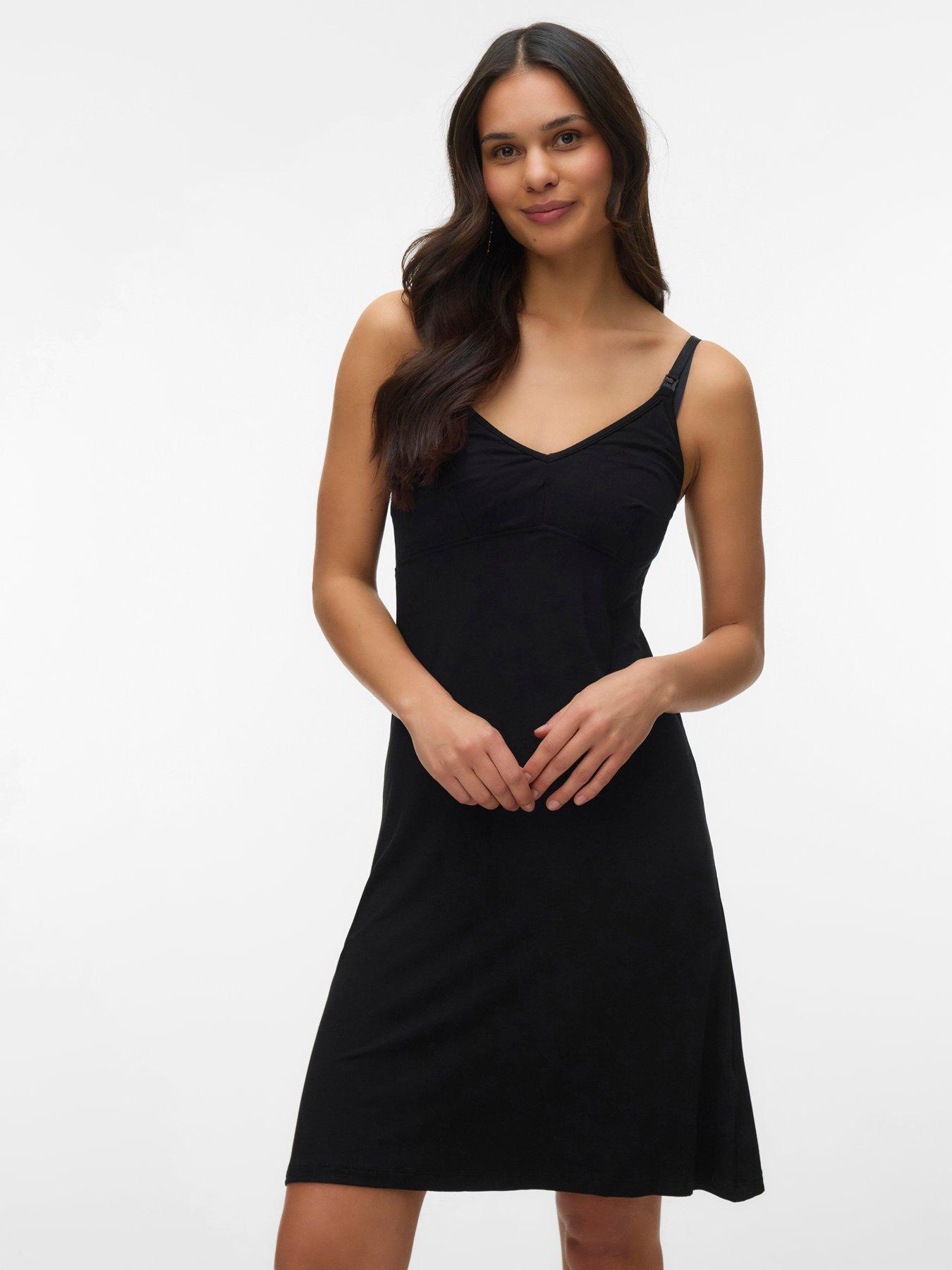 Image 5 of 6 of Mamalicious Maternity Night Dress - Black