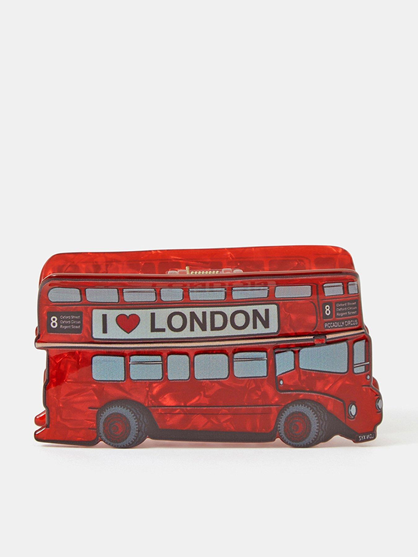 Image 1 of 3 of Accessorize London Bus Claw Clip
