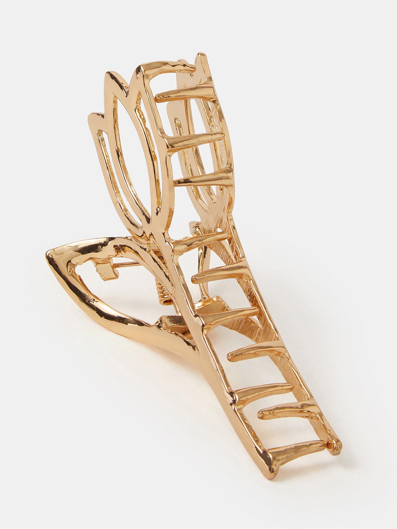 Image 3 of 3 of Accessorize Metal Tulip Claw Clip