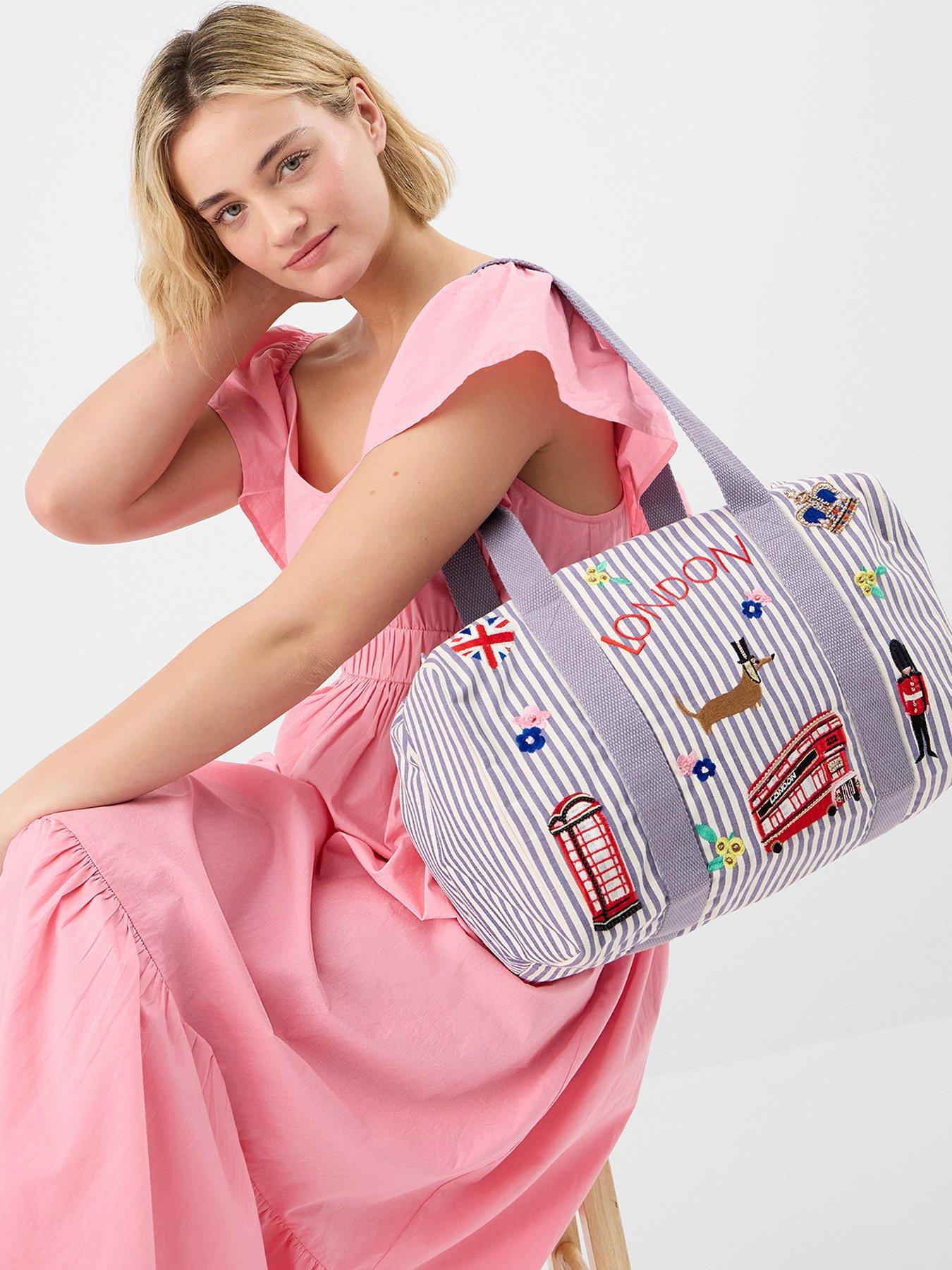 Image 2 of 5 of Accessorize London Stripe Underseat Bag - Multi