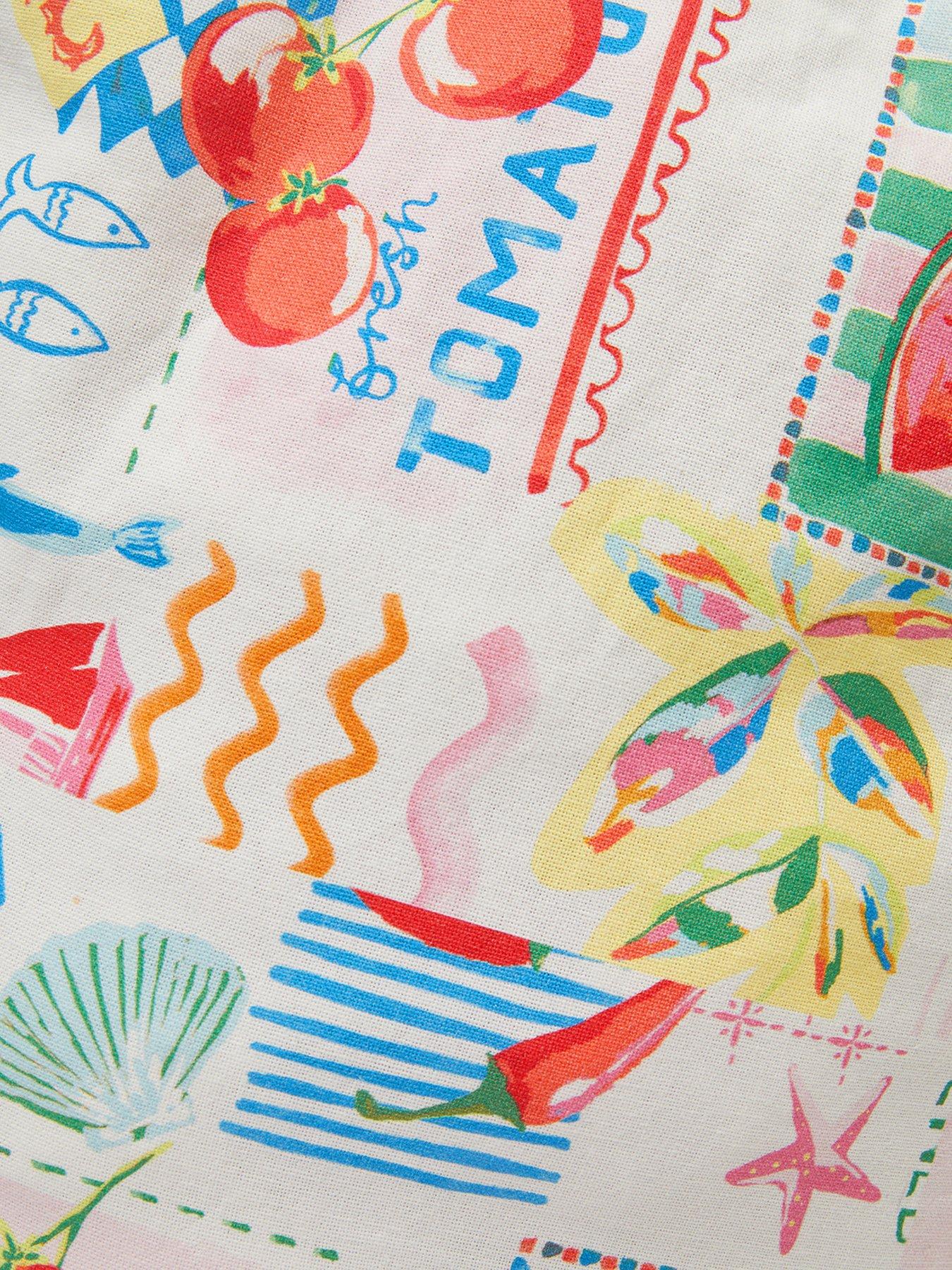 Image 5 of 5 of Accessorize Postcard Print Shopper Bag - Multi