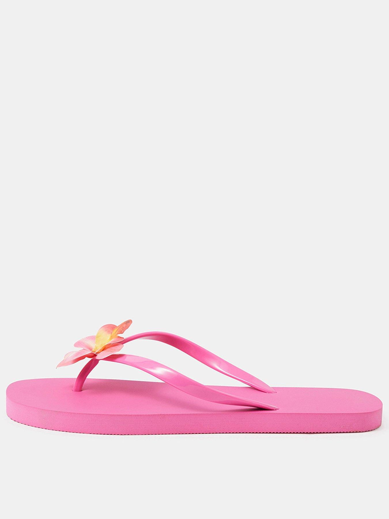 Accessorize Orchid Flower Flip Flops