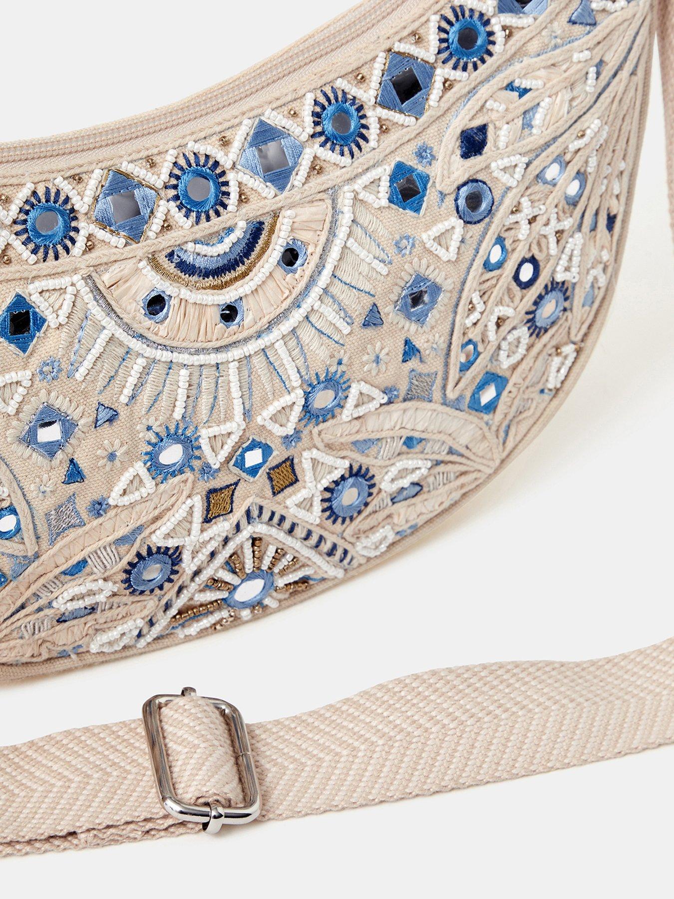 Image 5 of 5 of Accessorize Celestial Embroidered Sling Crossbody Bag