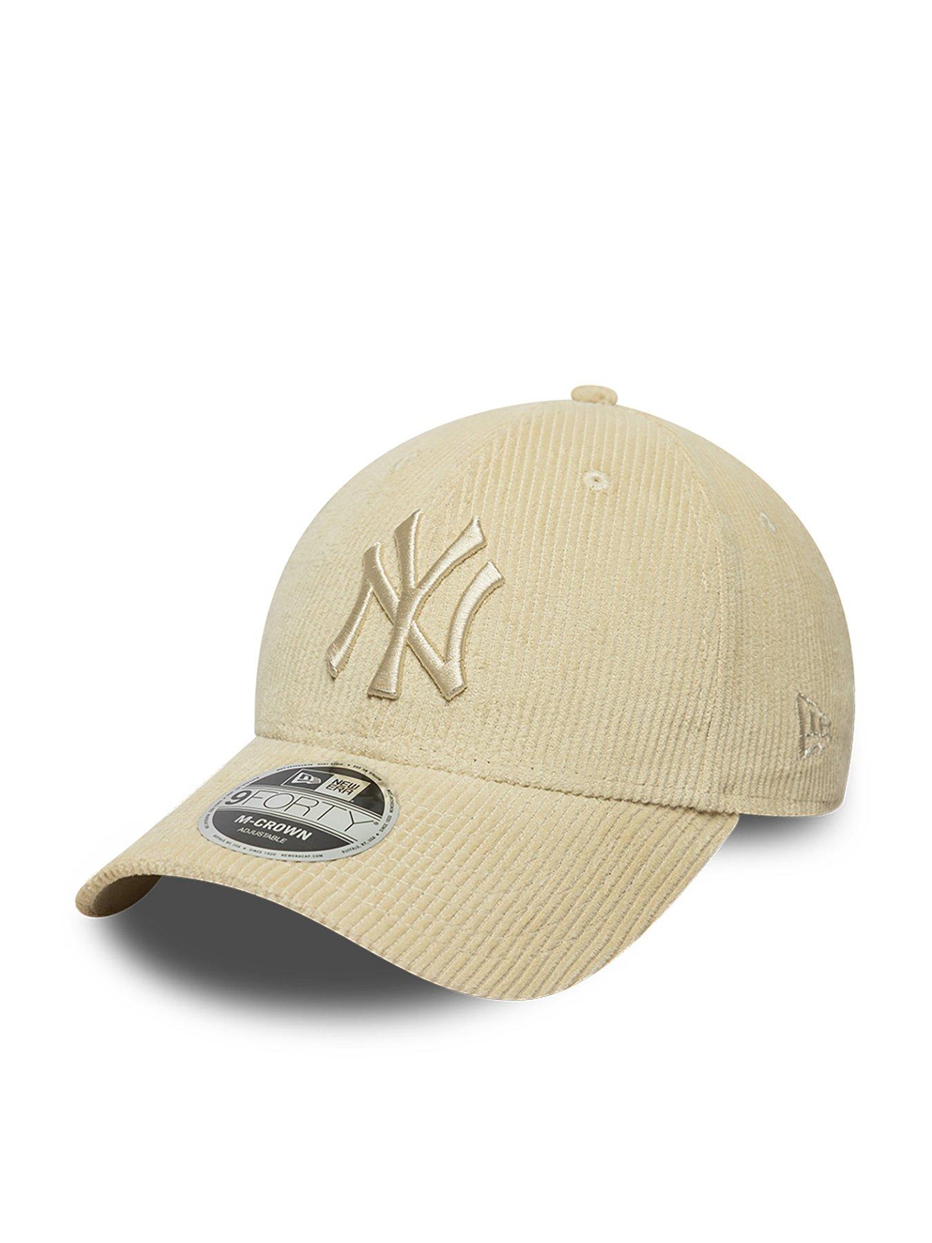 Image 1 of 5 of New Era Unisex MLB Cord 9Forty NY Yankees Baseball Cap - Beige