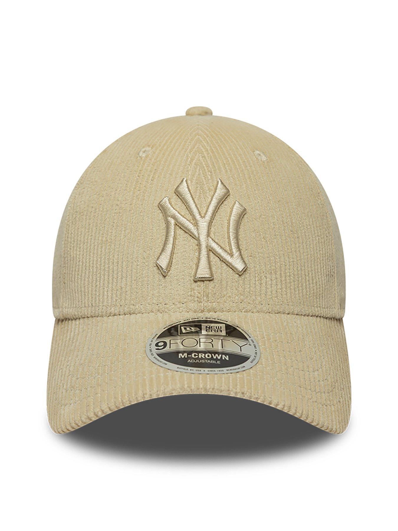 Image 2 of 5 of New Era Unisex MLB Cord 9Forty NY Yankees Baseball Cap - Beige