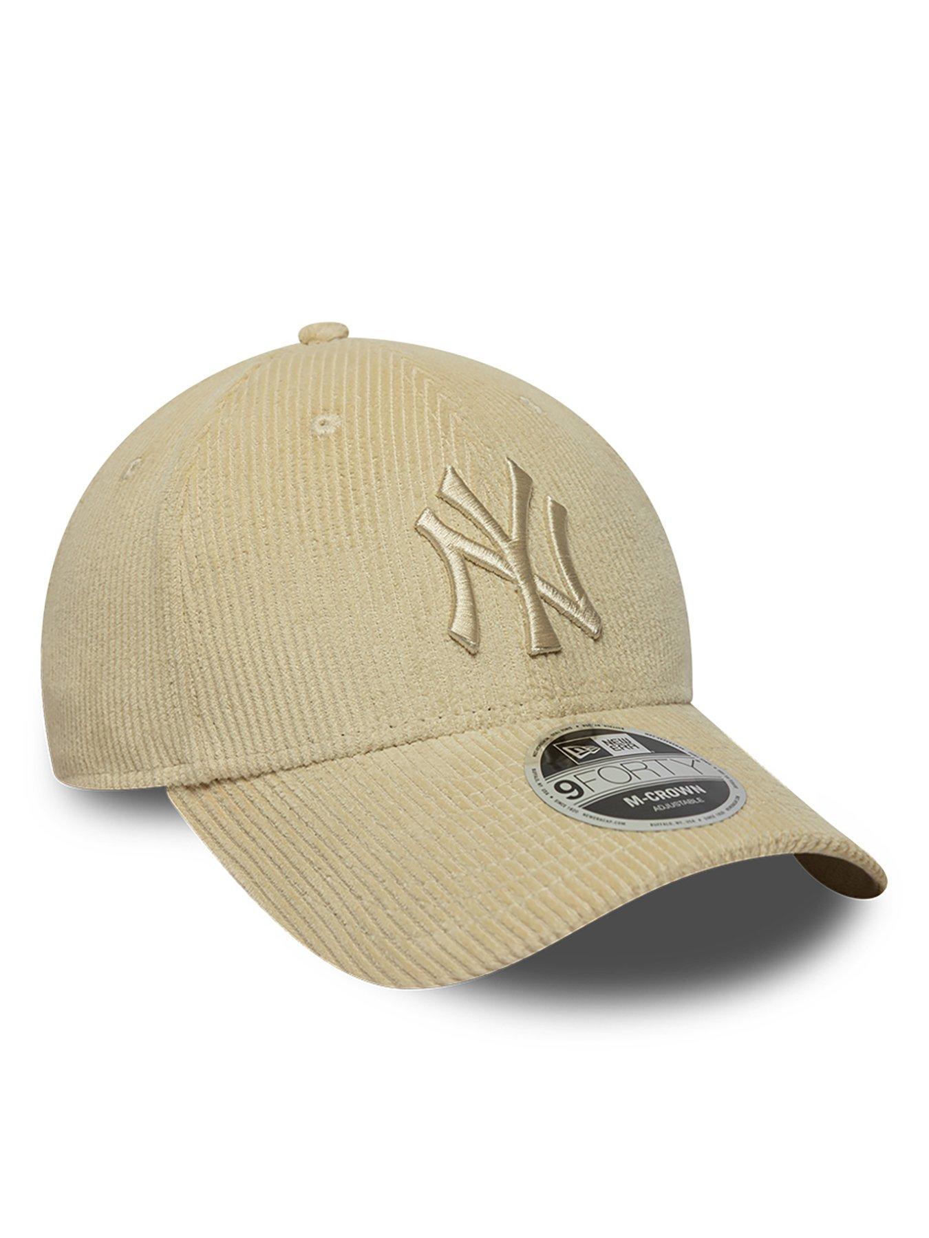 Image 3 of 5 of New Era Unisex MLB Cord 9Forty NY Yankees Baseball Cap - Beige