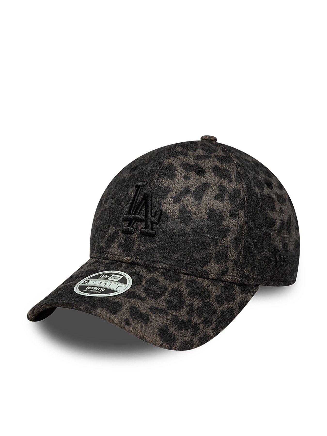 New Era Womens MLB Cosy 9Forty Leopard Print LA Dodgers Cap - Black