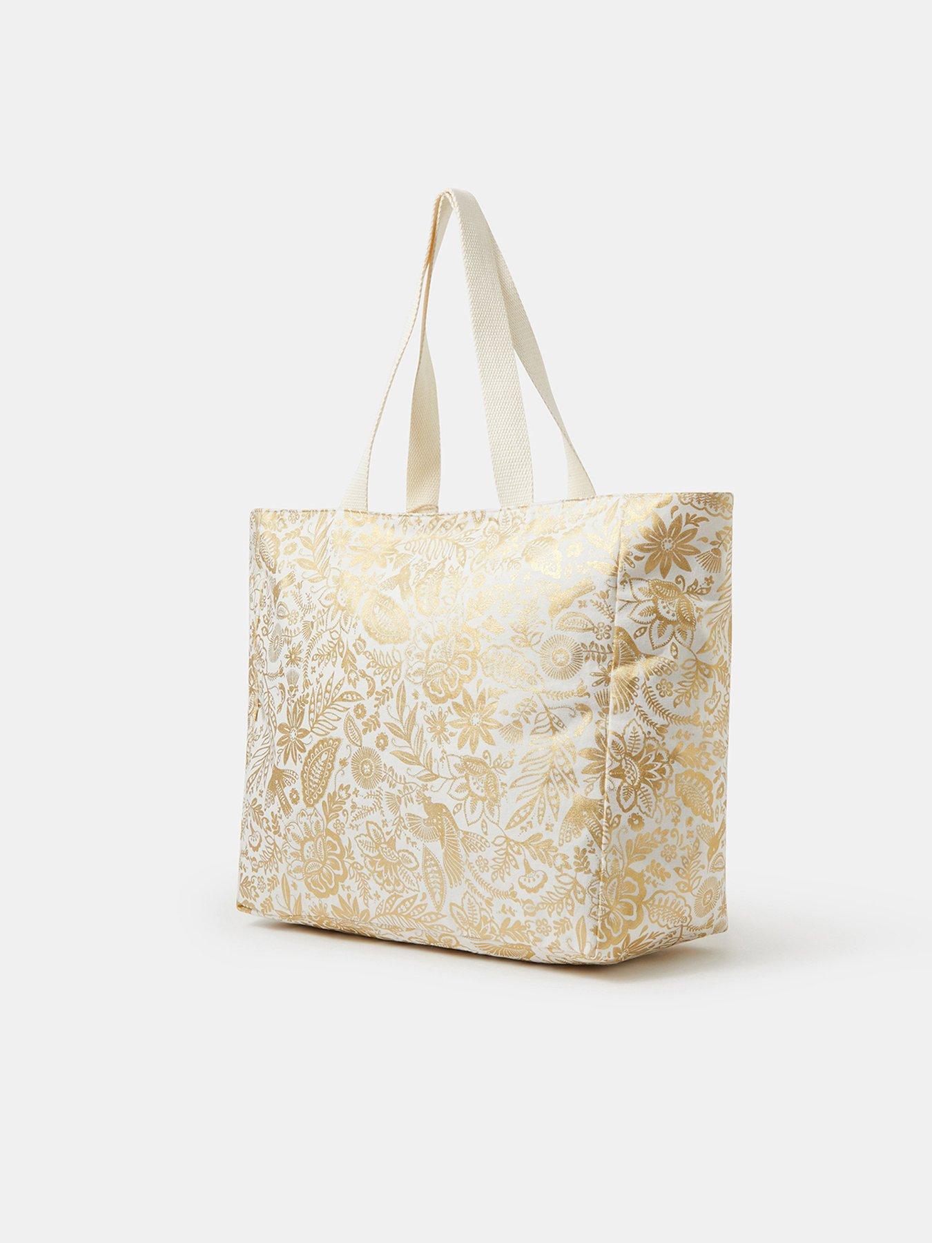 Image 3 of 5 of Accessorize Shimmer Paisley Beach Tote Bag