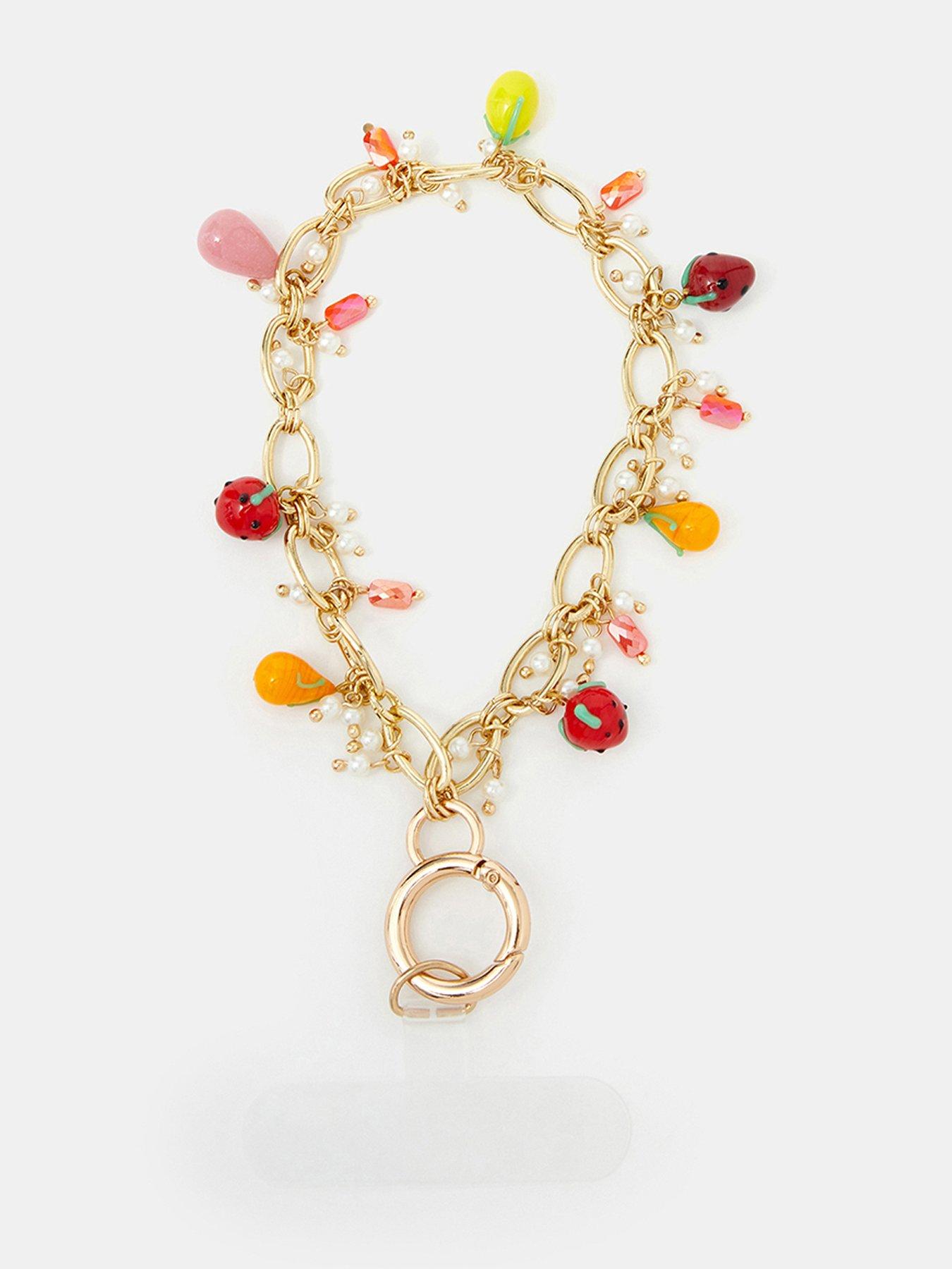 Accessorize Fruit Charm Wrist Phone Strap