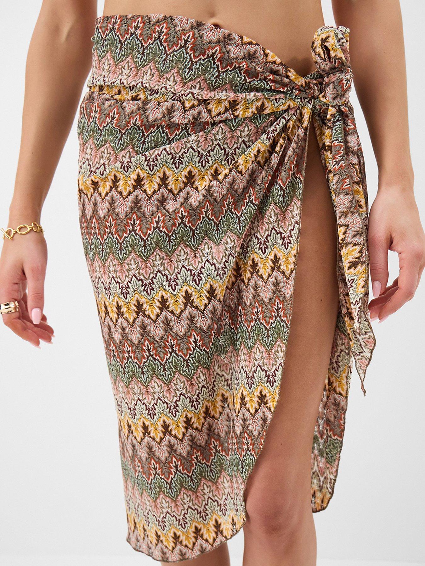 Image 1 of 4 of Accessorize Crochet Sarong - Cream